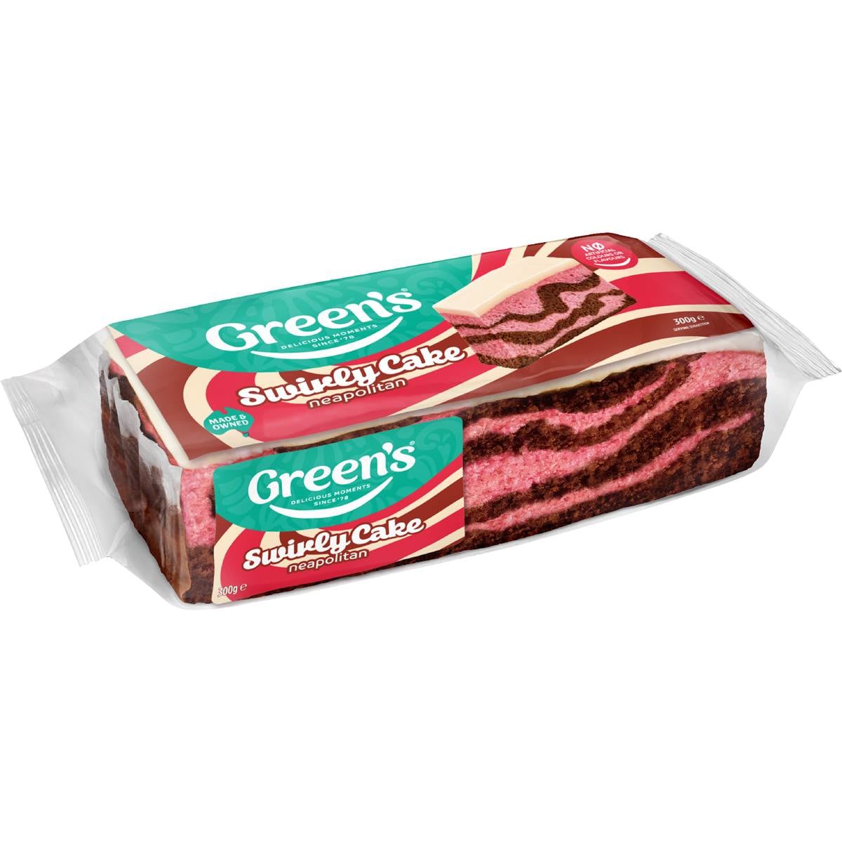 Green's Swirly Neapolitan Cake