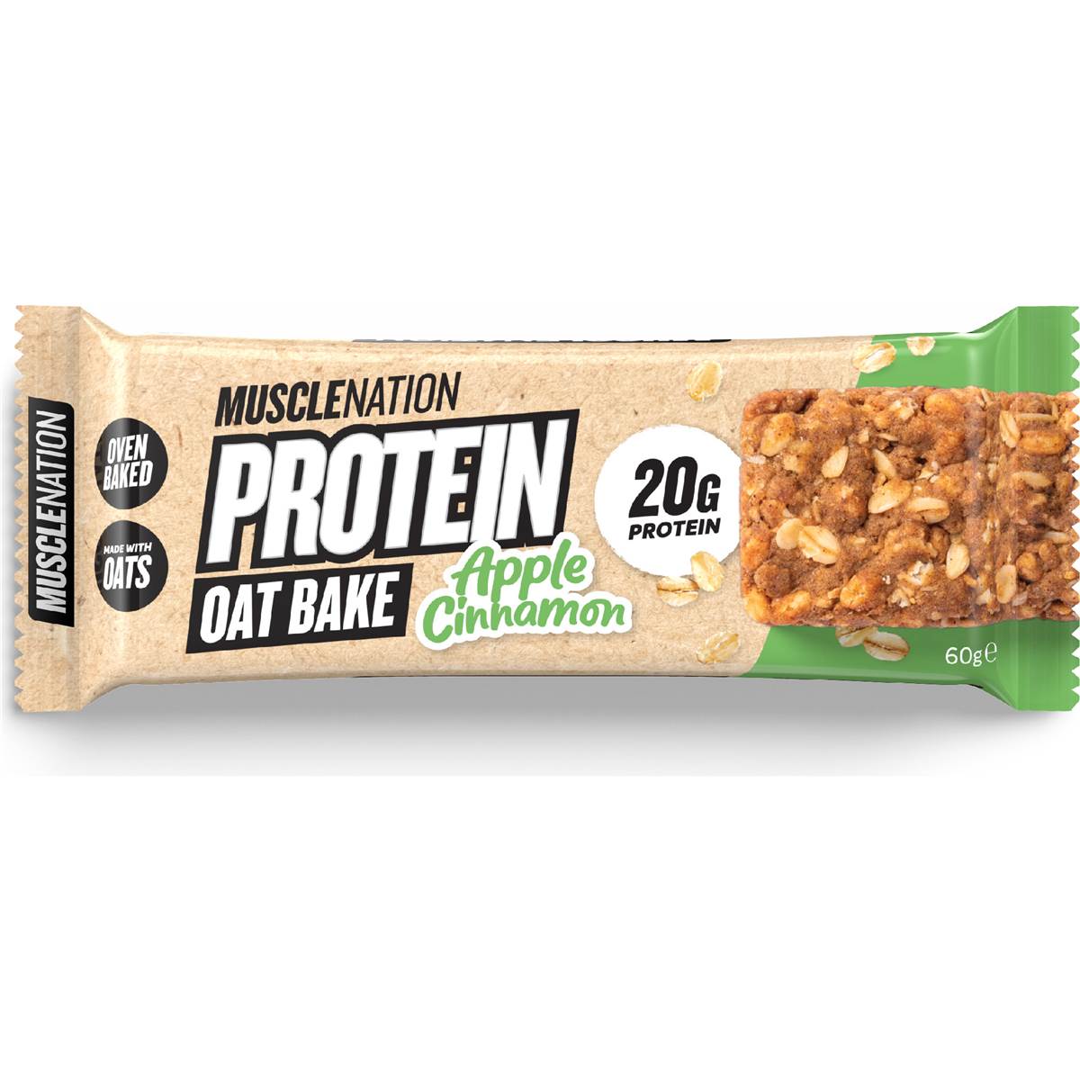 Muscle Nation Protein Oat Bake Bar Apple Cinnamon