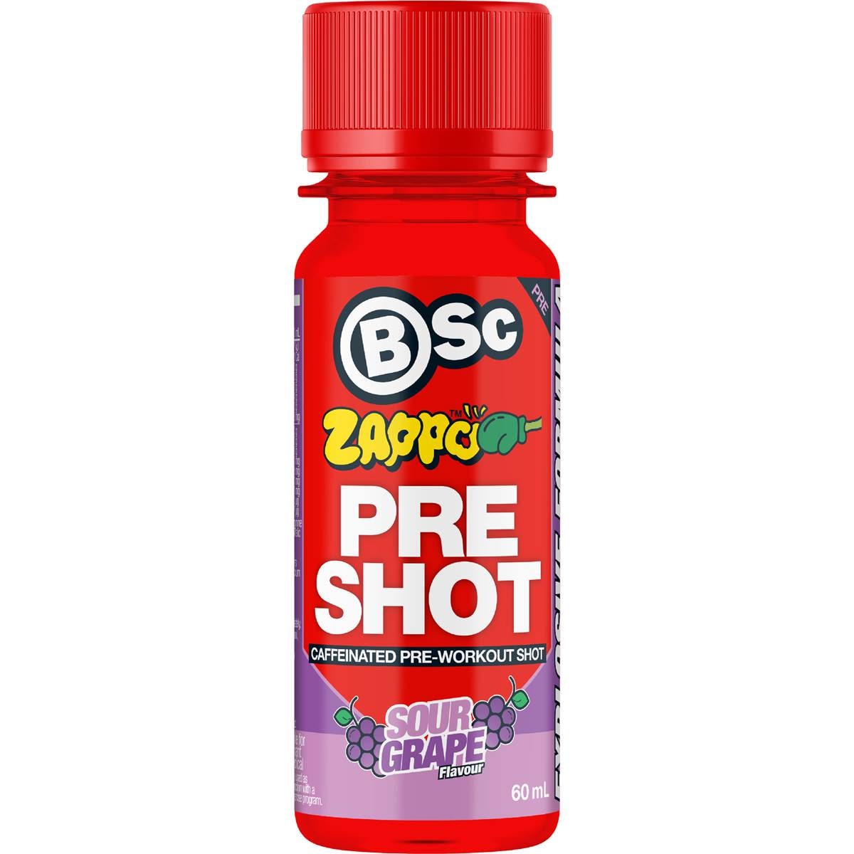 BSc Pre-Workout Shot Zappo Sour Grape