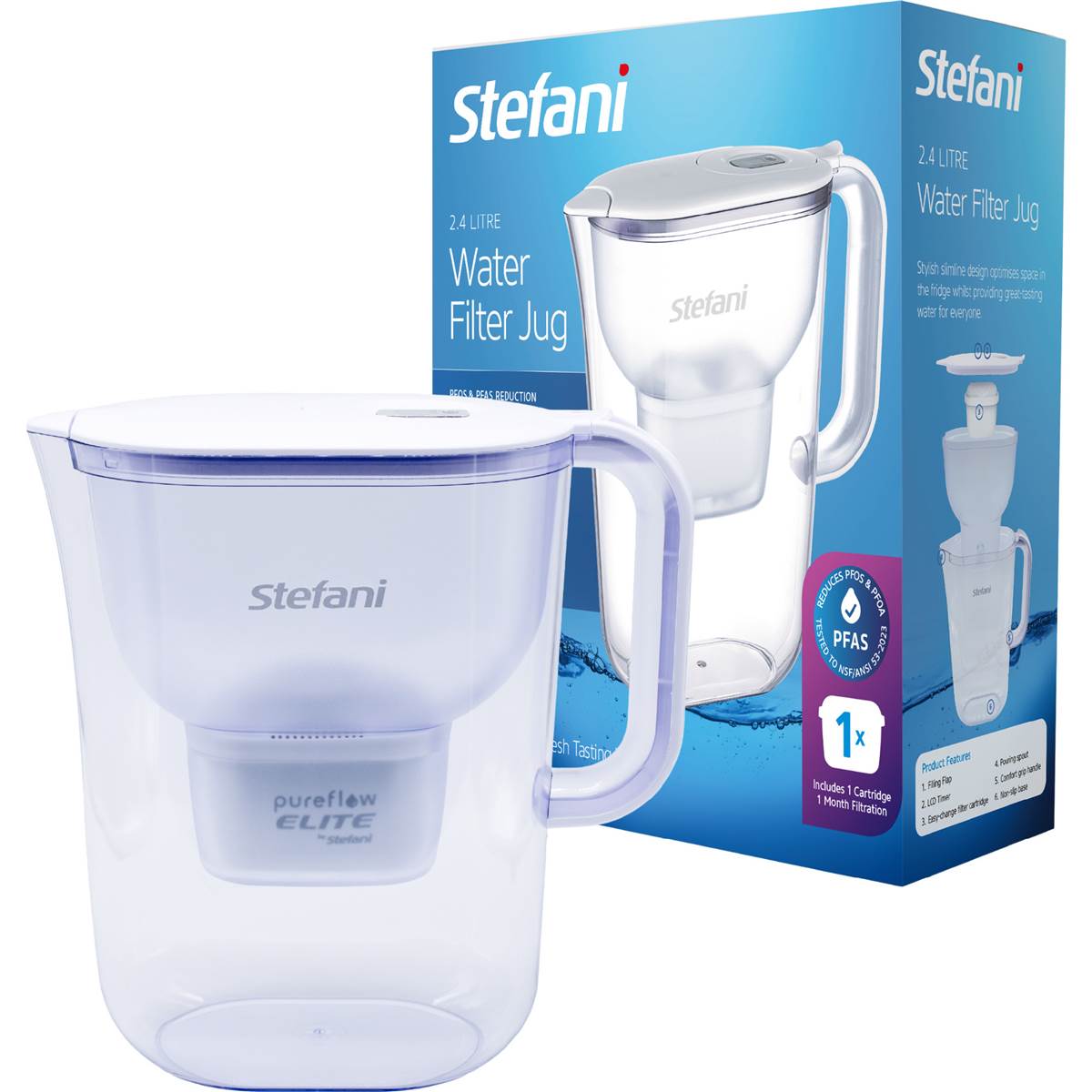 Stefani Elite Water Filter Jug