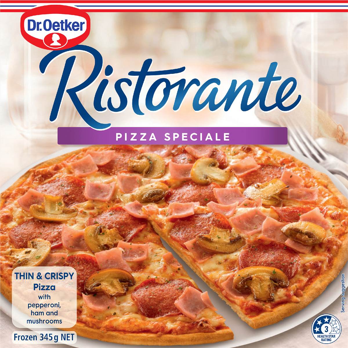 Dr. Oetker Ristorante Frozen Pizza Speciale Pepperoni & Ham 345g