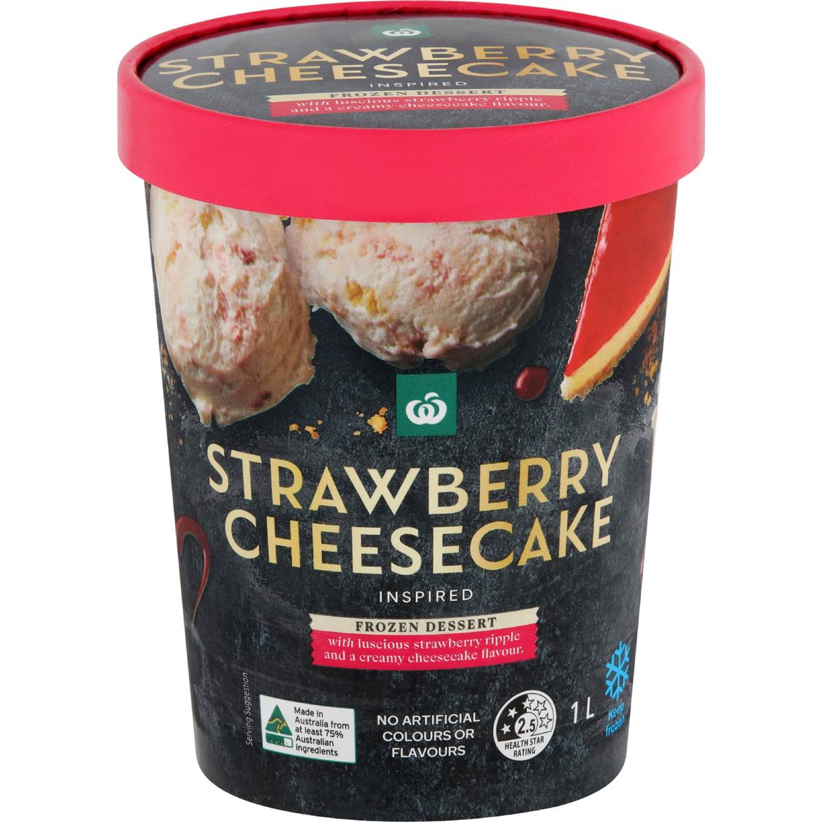 Woolworths Strawberry Cheesecake Frozen Dessert