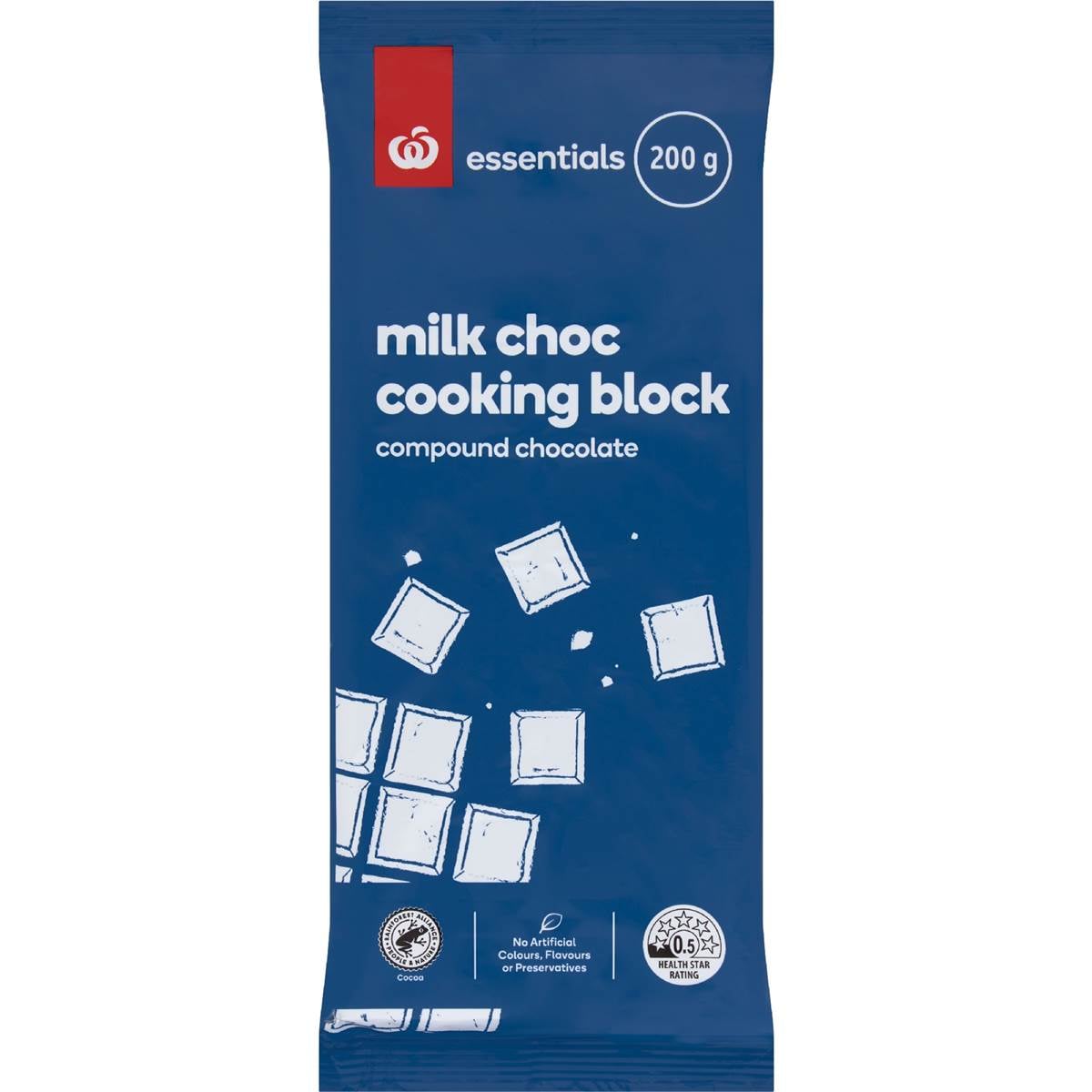 Essentials Milk Choc Cooking Block