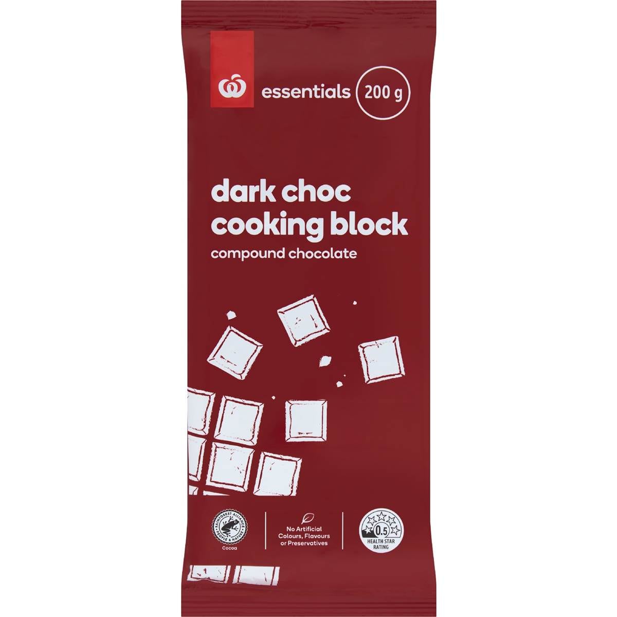 Essentials Dark Choc Cooking Block