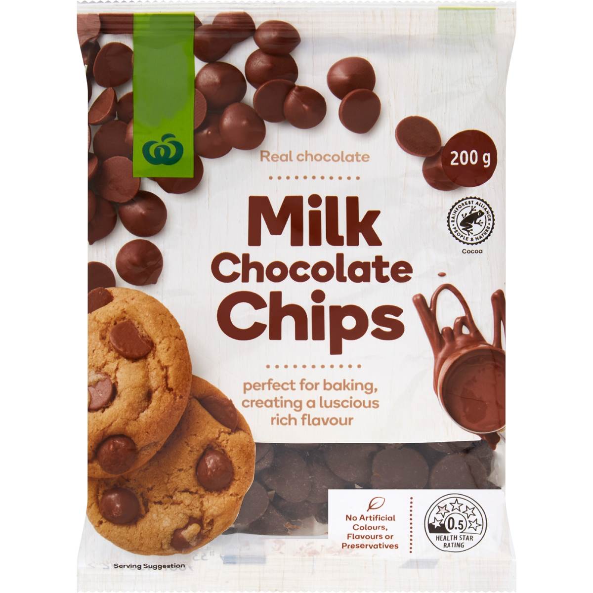 Woolworths Milk Chocolate Chips
