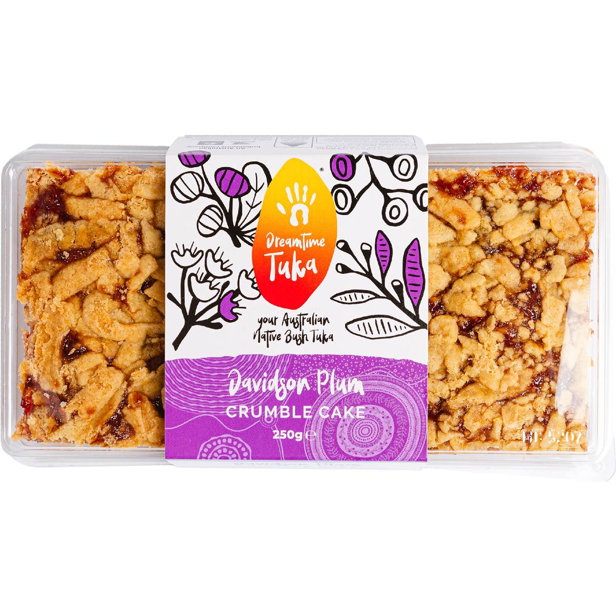 Dreamtime Tuka Davidson Plum Crumble Slice