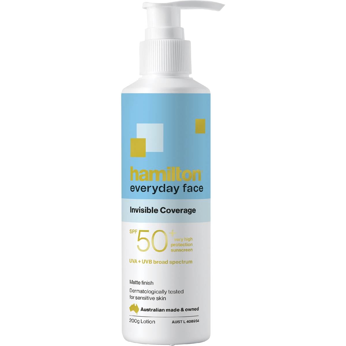 Hamilton SPF50+ Everyday Face Sunscreen