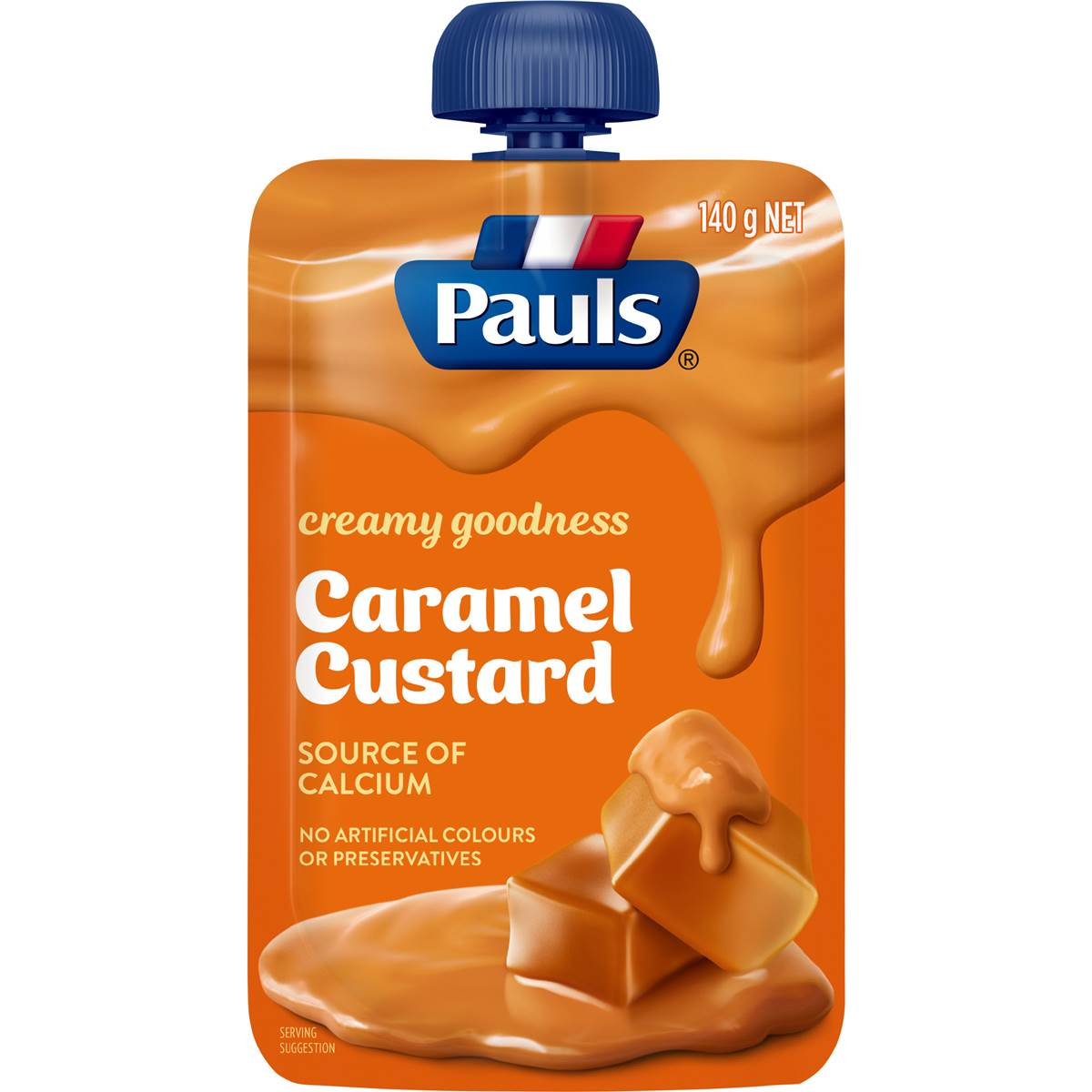Pauls Caramel Custard Pouch 140g