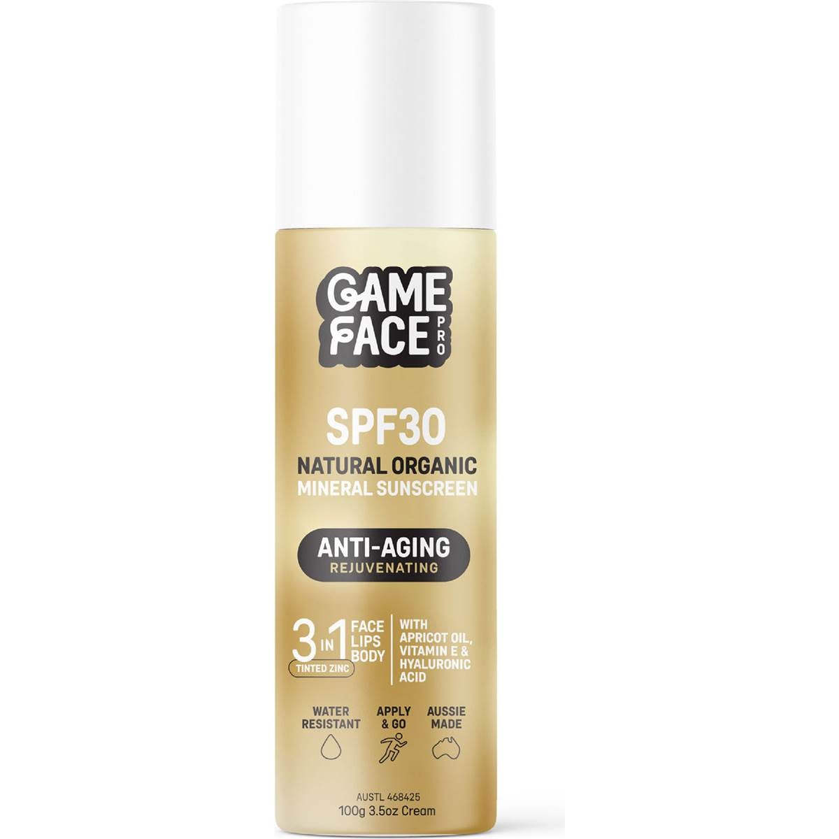 Game Face Pro SPF30 Anti Aging Mineral Sunscreen