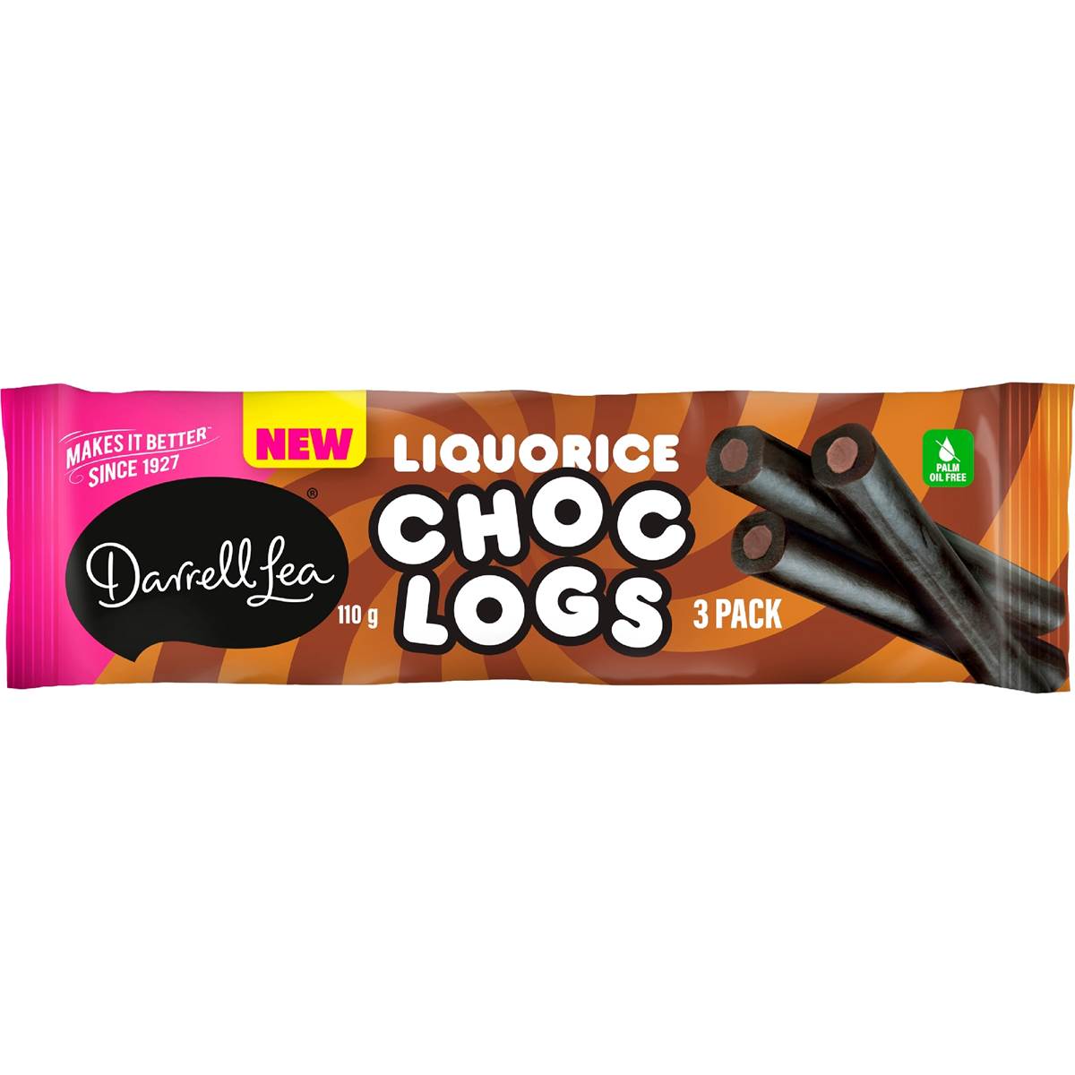 Darrell Lea Liquorice Chocolate Logs 110g