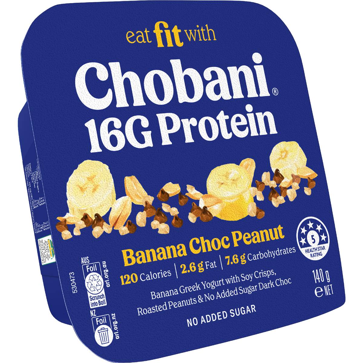 Chobani 16G Flip Protein Greek Yogurt Banana Choc Peanut 140g