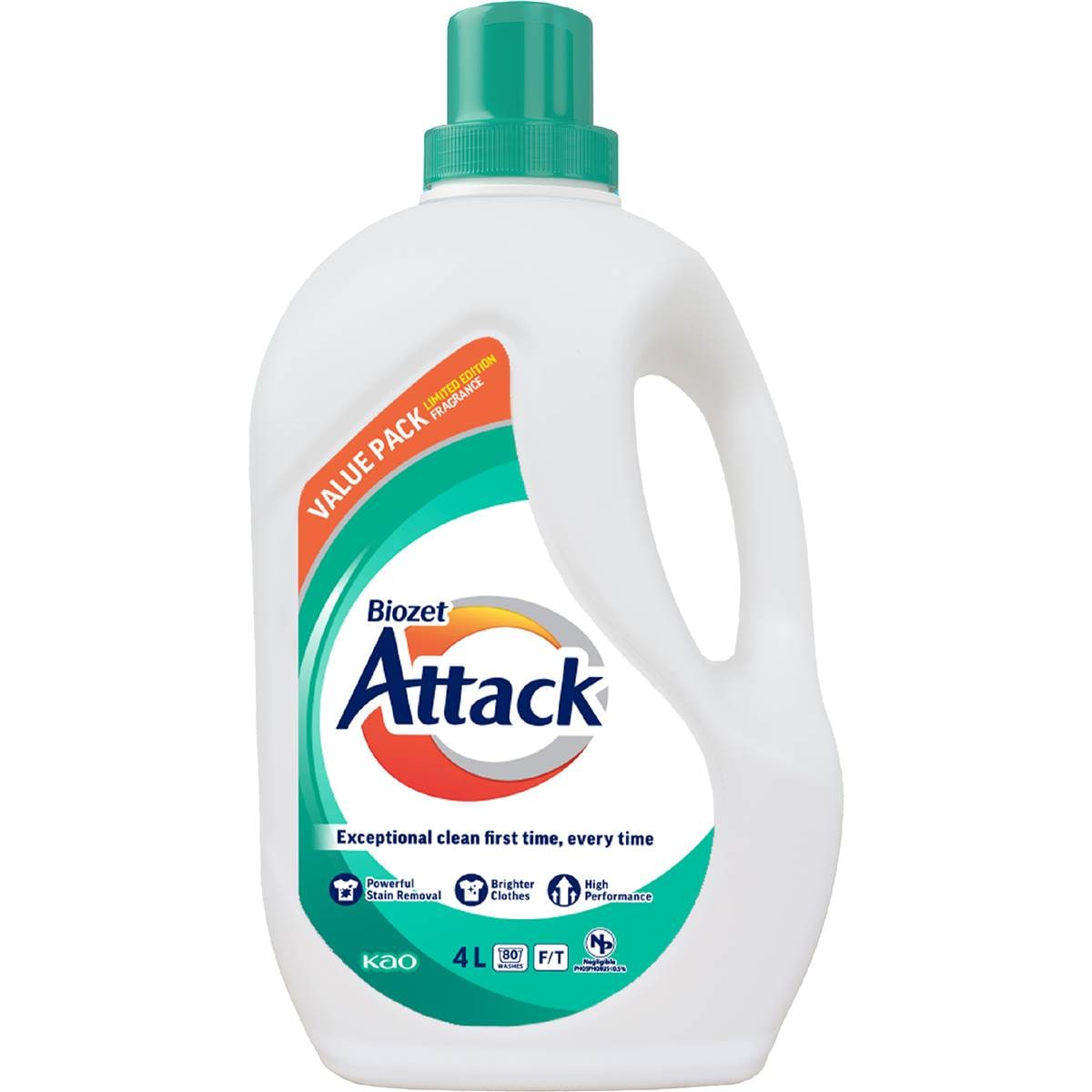 Biozet Attack Attack Laundry Liquid Detergent 4L