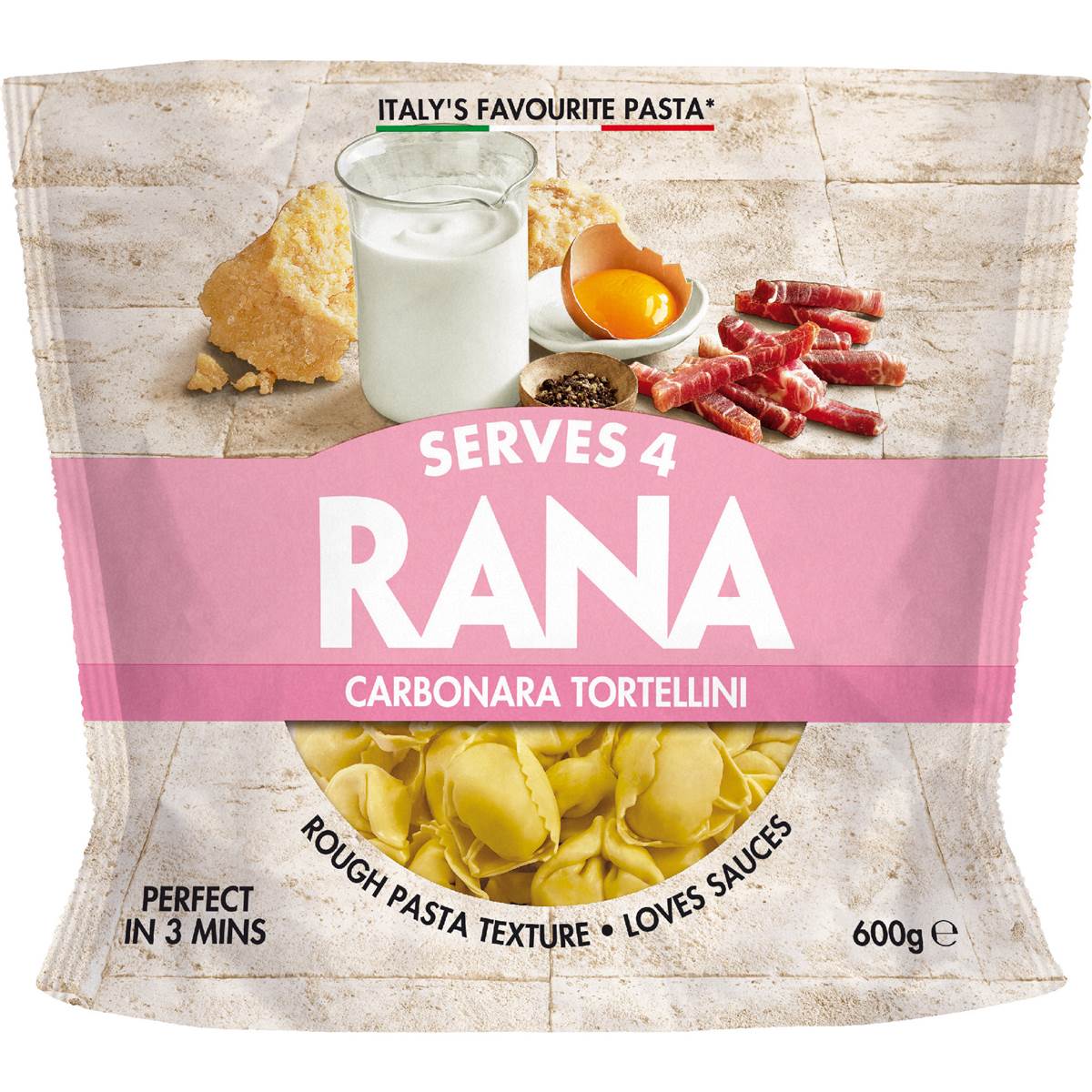 Rana Fresh Carbonara Tortellini Carbonara 600g