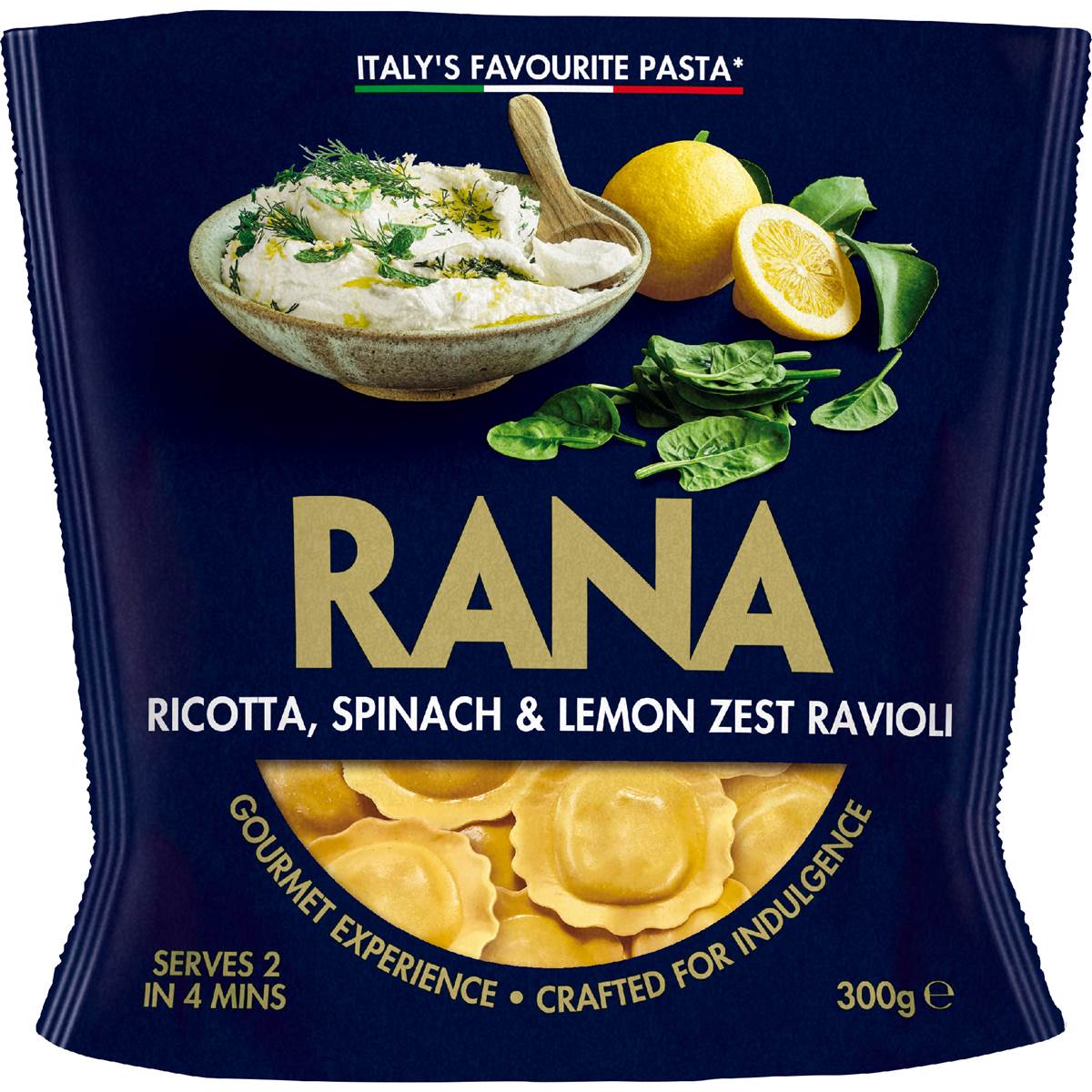 Rana Ricotta Spinach & Lemon Zest Ravioli 300g