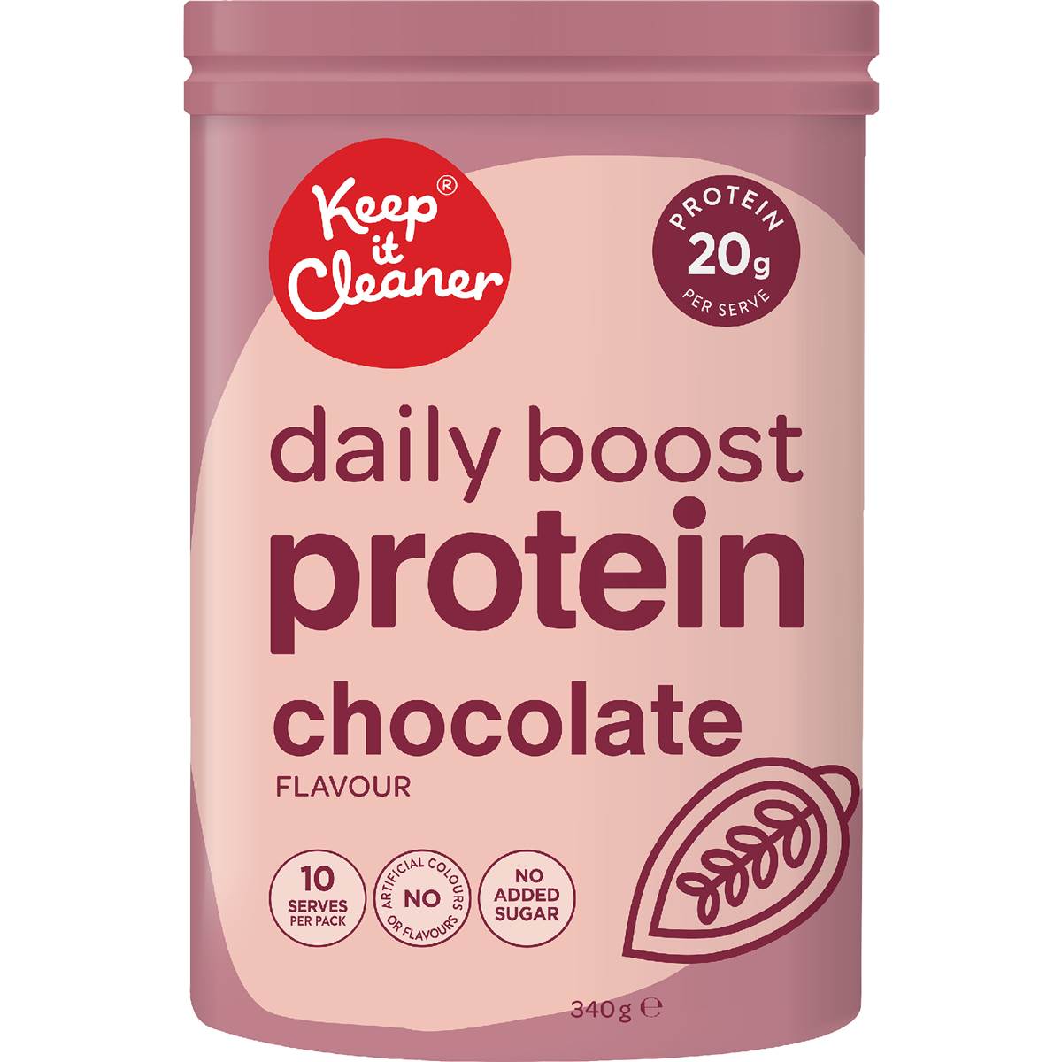 Keep It Cleaner Daily Boost Protein Powder Chocolate