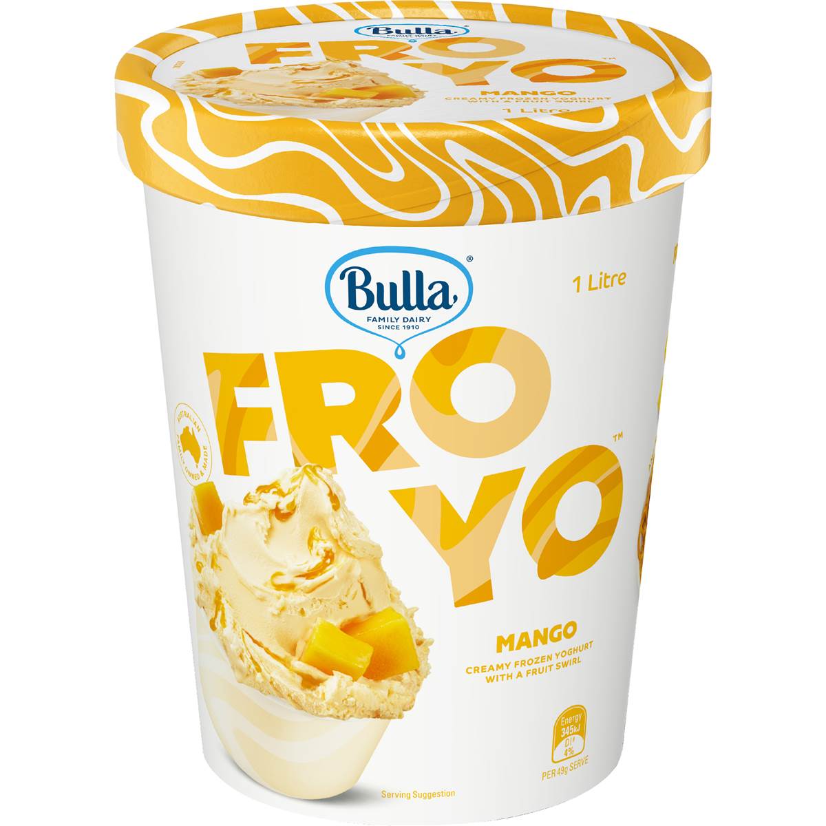 Bulla FroYo Tub Mango 1L