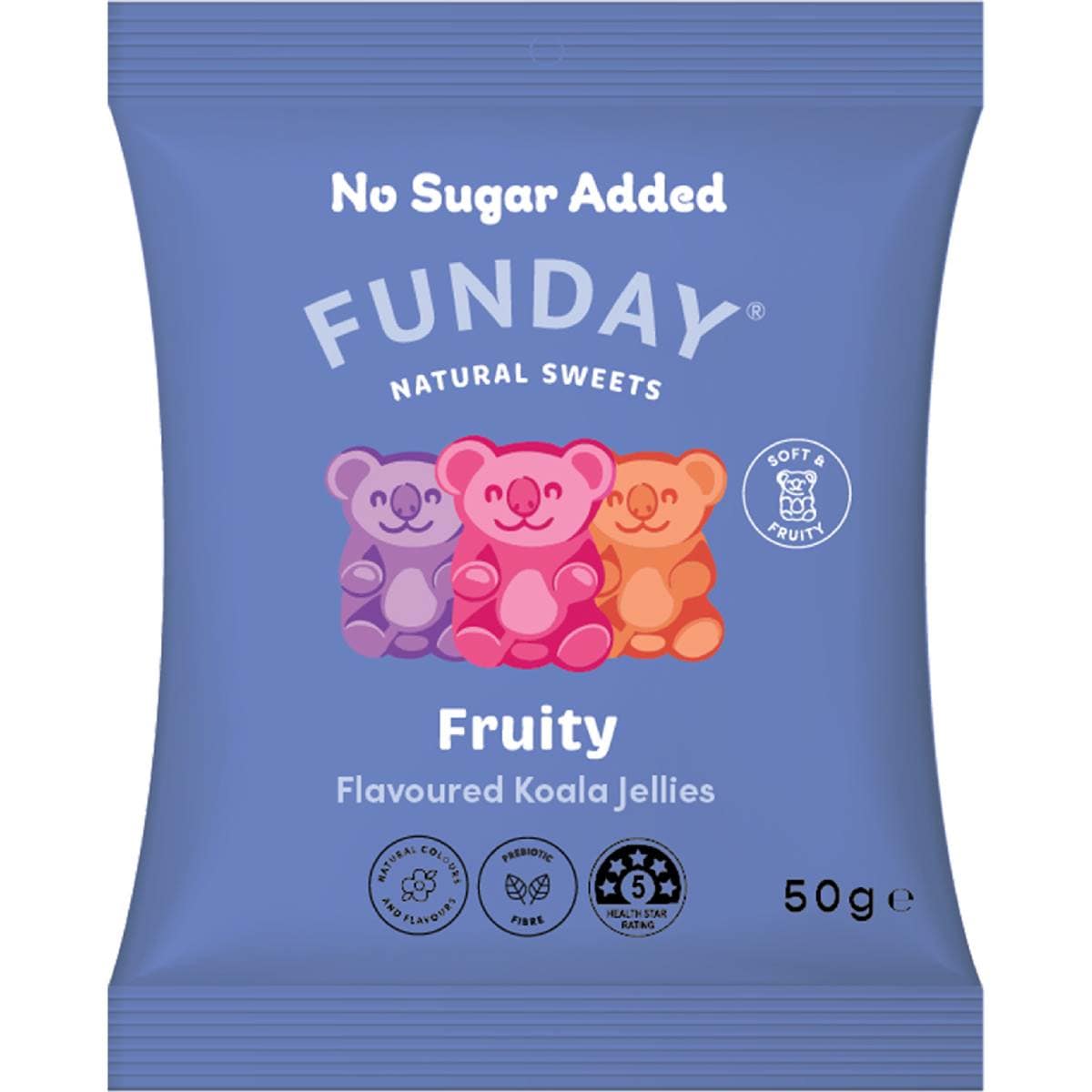 Funday Natural Sweets Fruity Flavoured Koala Jellies