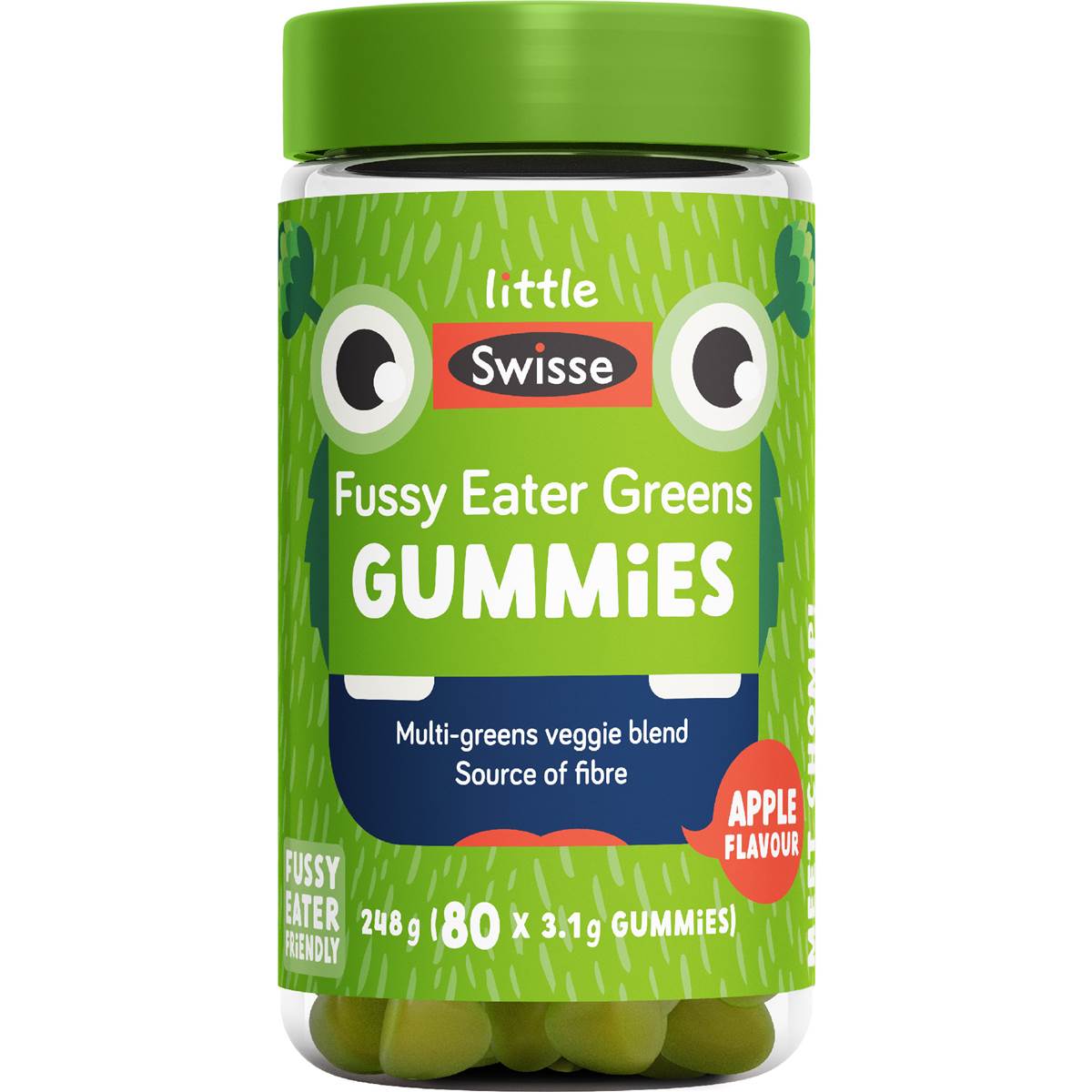 Little Swisse Fussy Eater Greens Gummies 80 pack