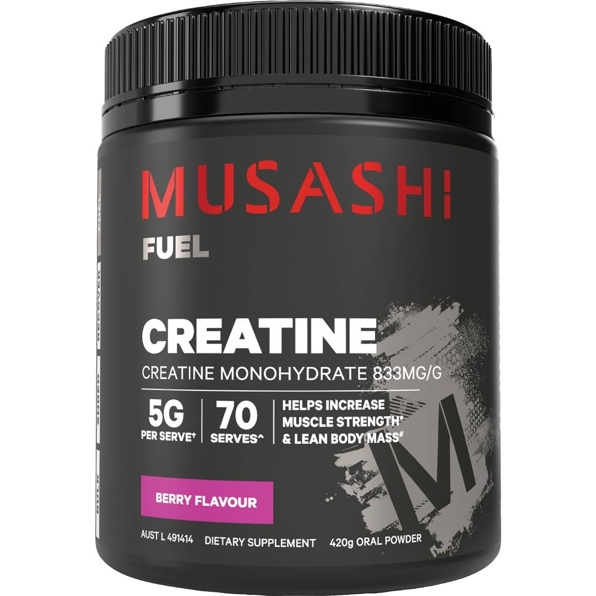 Musashi Creatine Monohydrate Berry Flavour 420g – Woolworths
