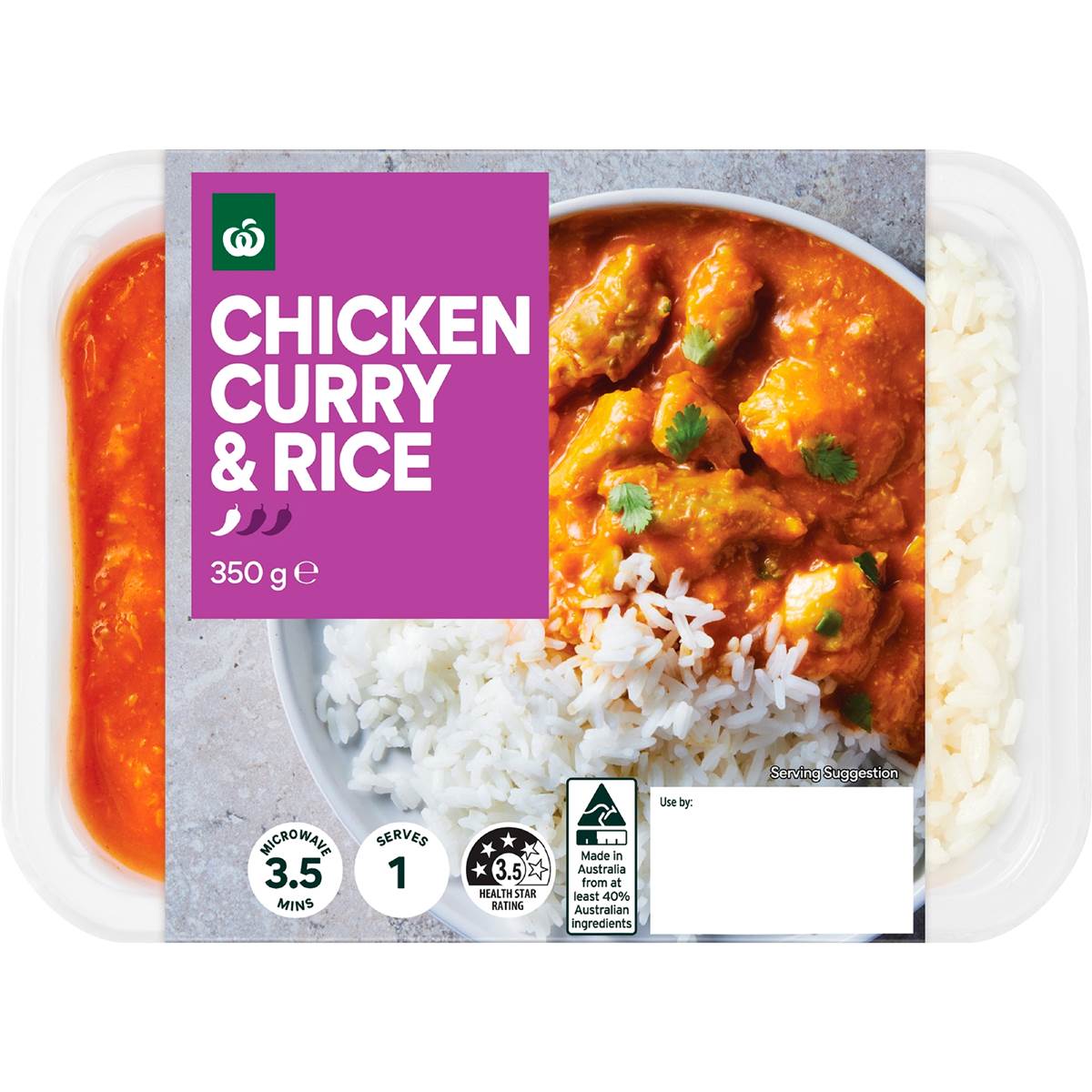Woolworths Chicken Curry & Rice