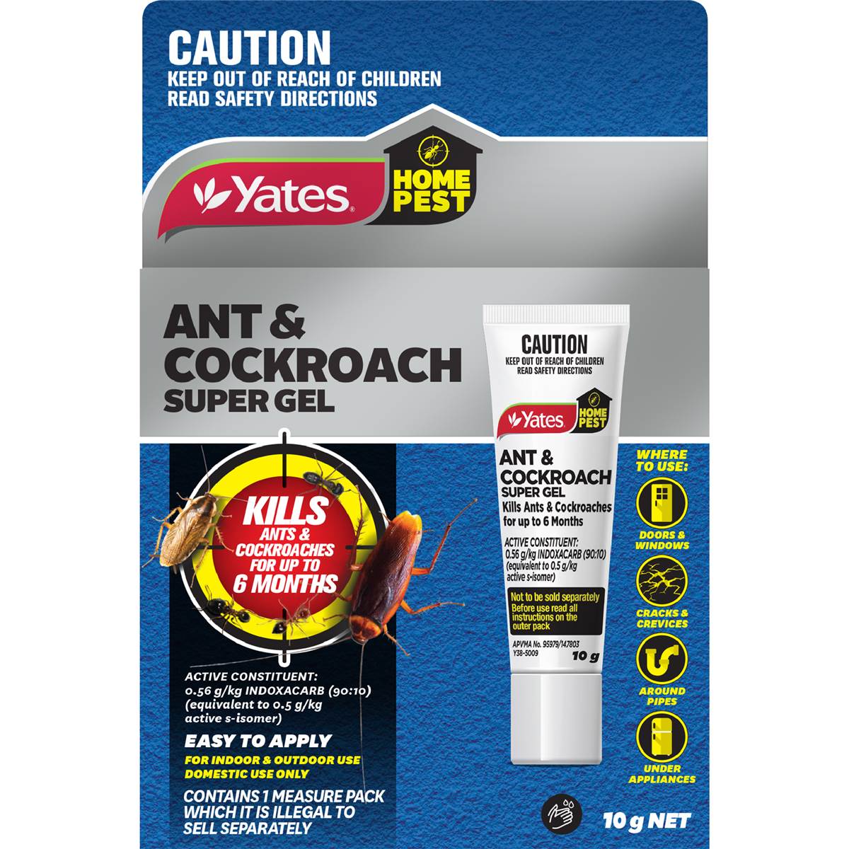 Yates Home Pest Super Gel Ant & Cockroach
