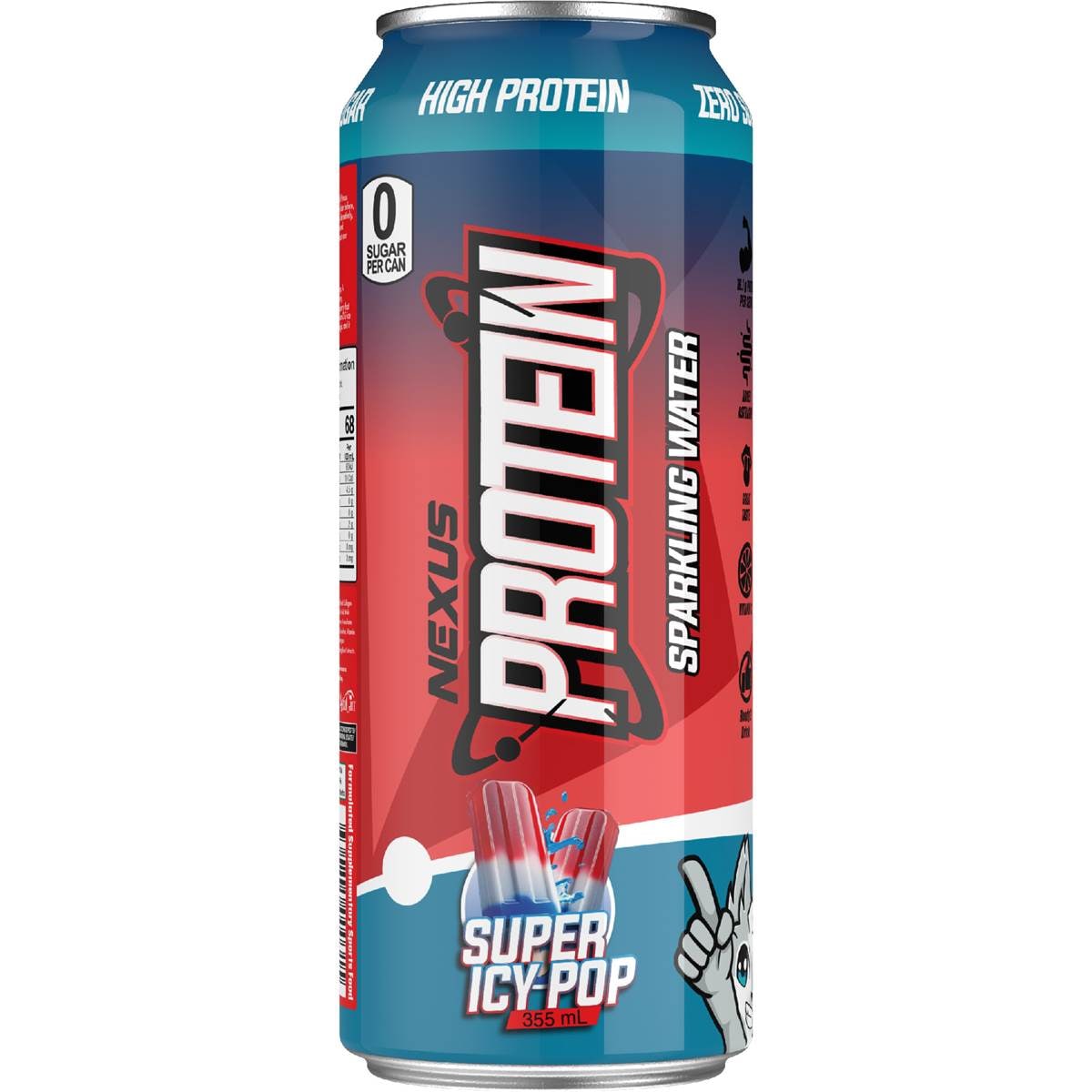 Nexus Super Protein Sparkling Water Icy-Pop 355mL