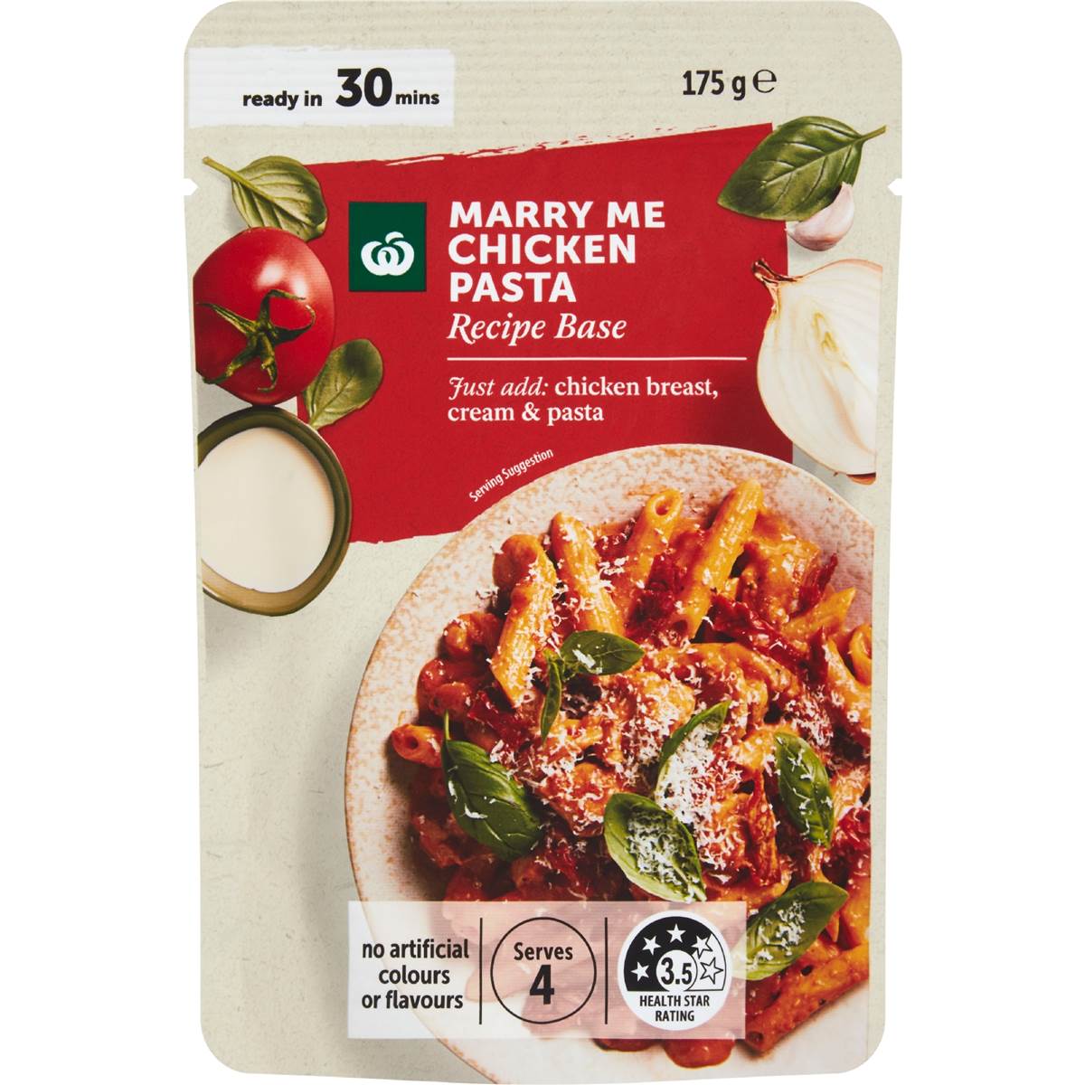 Woolworths Recipe Base Marry Me Chicken Pasta 175g