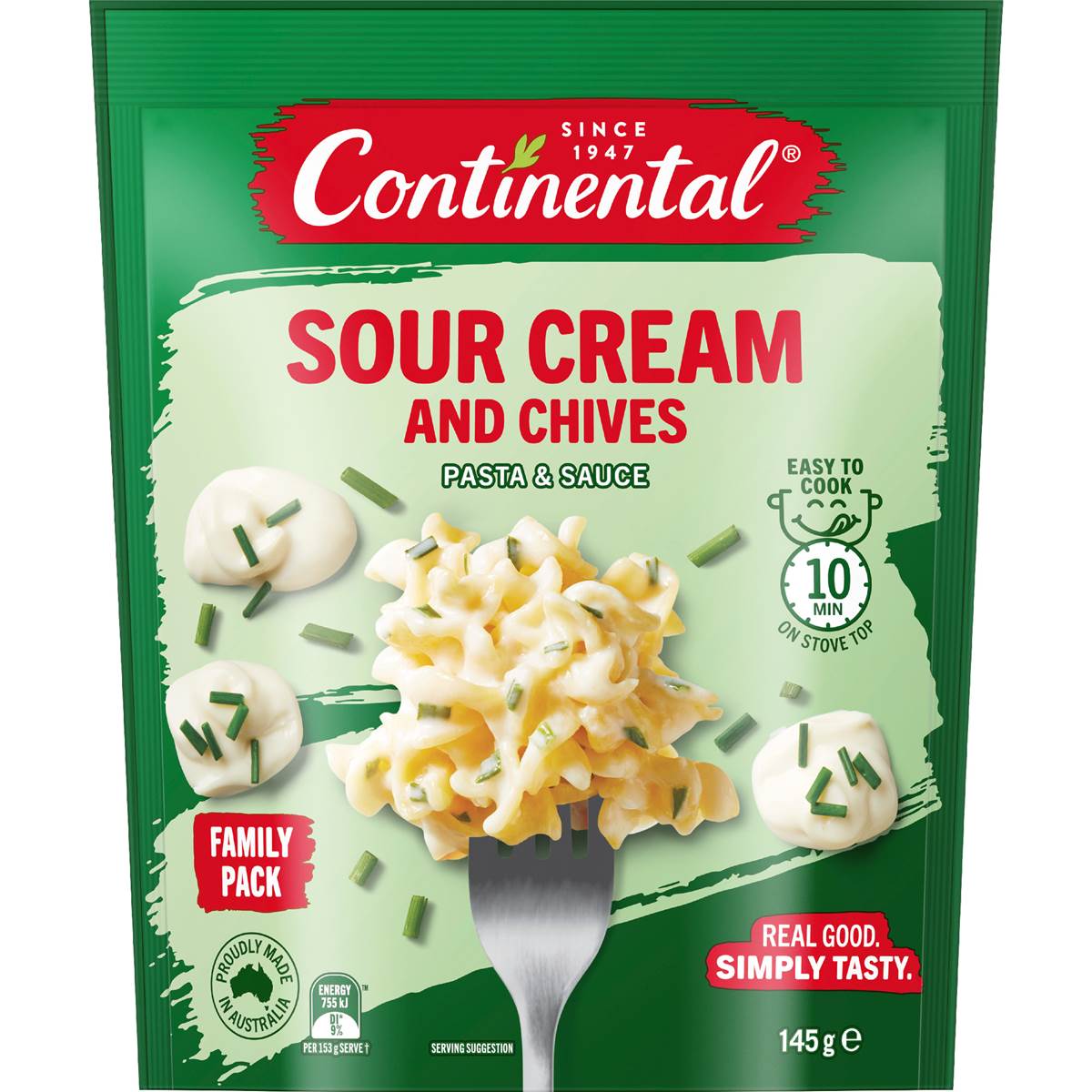 Continental Sour Cream & Chives Pasta Sauce 145g