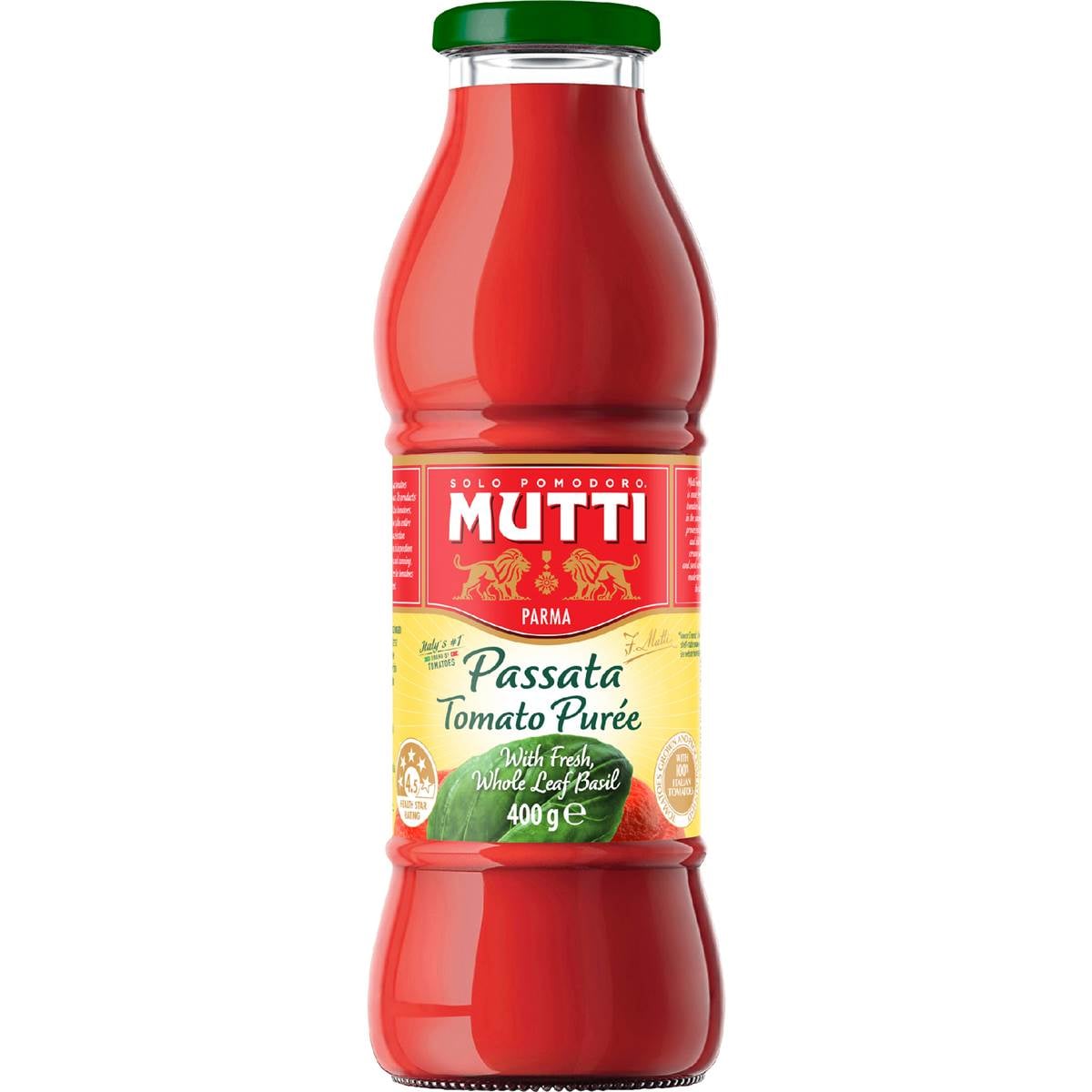 Mutti Passata Tomato Puree With Basil 400g