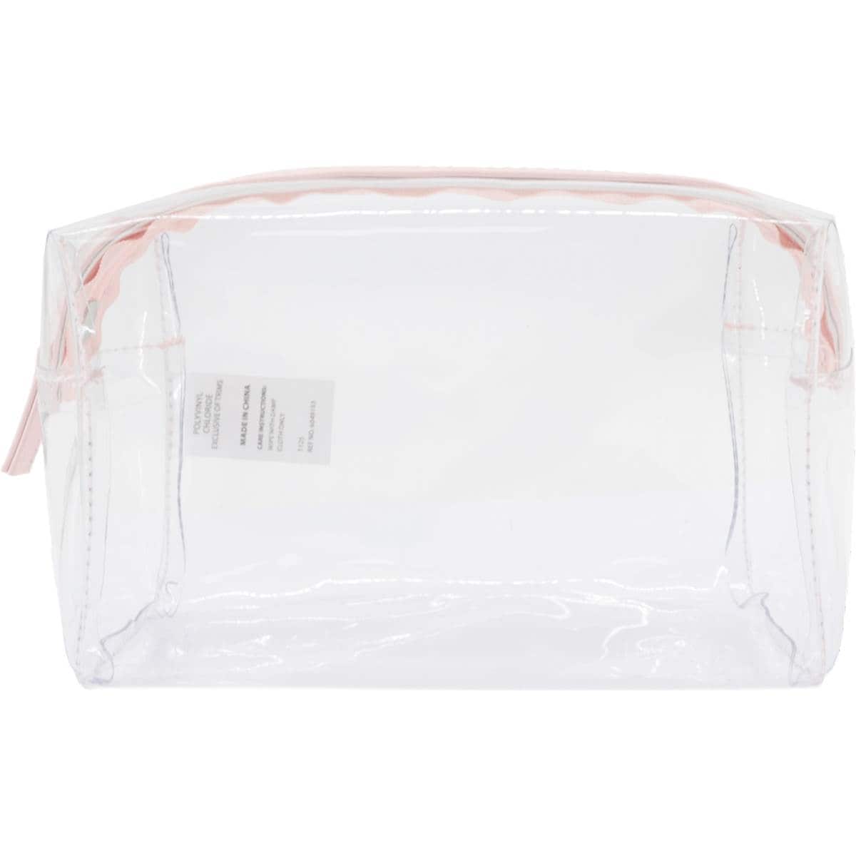 Clear Cosmetic Travel Bag Pink each