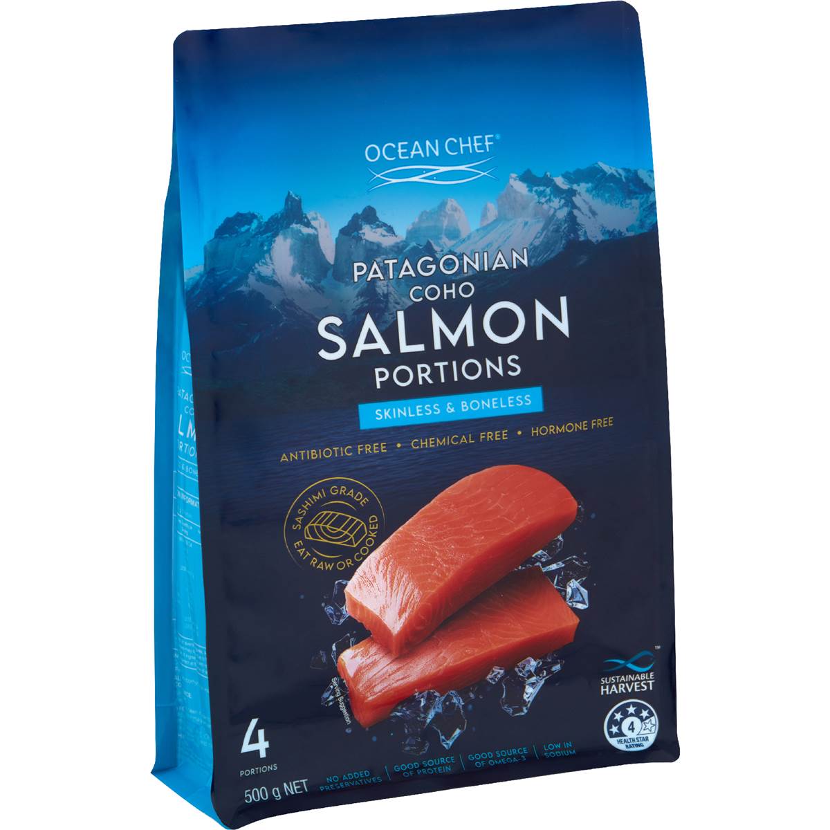Ocean Chef Patagonian Coho Salmon Portions Skinless