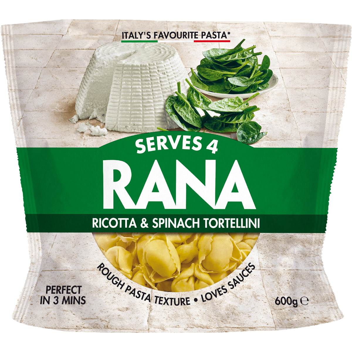 Rana Fresh Tortellini Ricotta Spinach 600g
