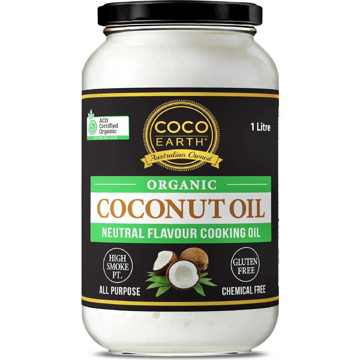 Coco Earth Organic Coconut Cooking Oil