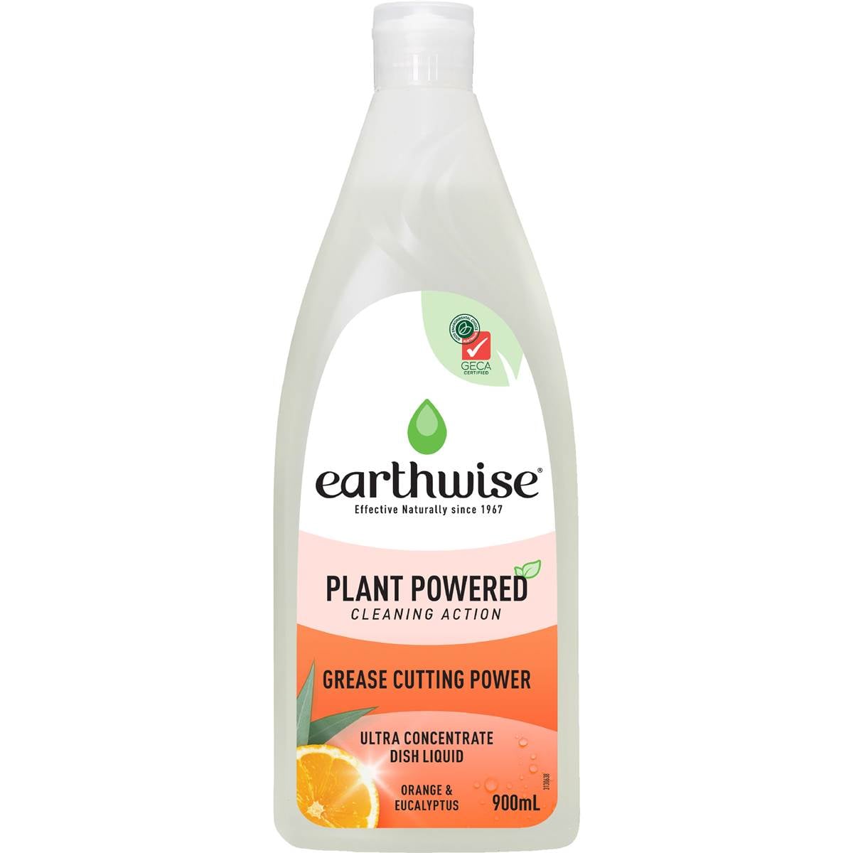 Earthwise Plant Powered Dish Liquid Orange & Eucalyptus
