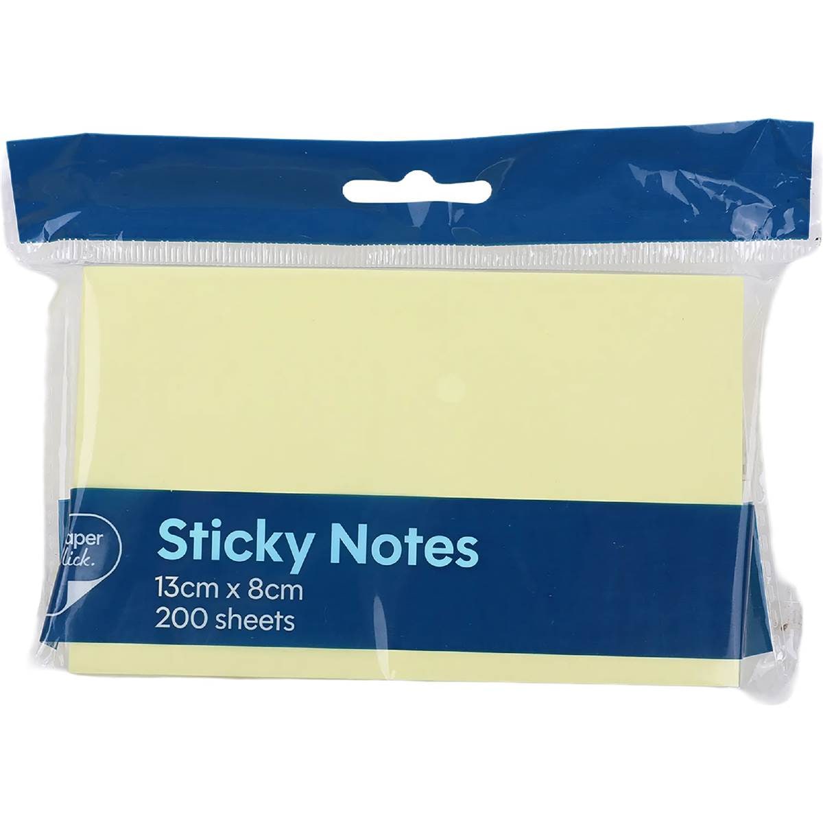 Paperclick Sticky Notes Wide 200 Sheets