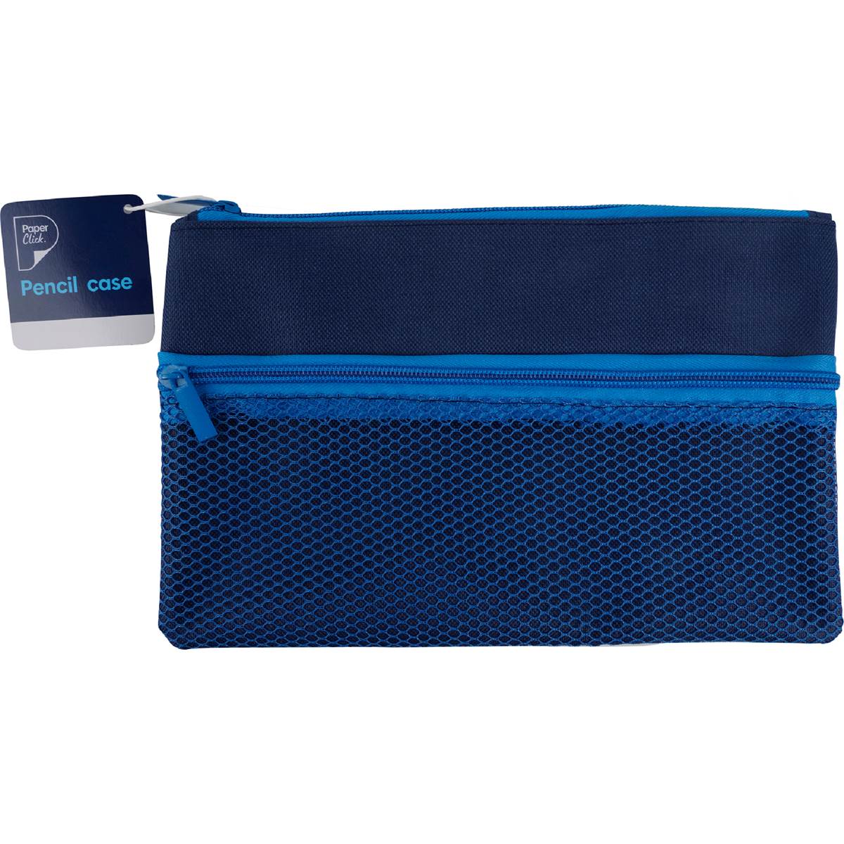 Paperclick Twin Zip Pencil Case Assorted