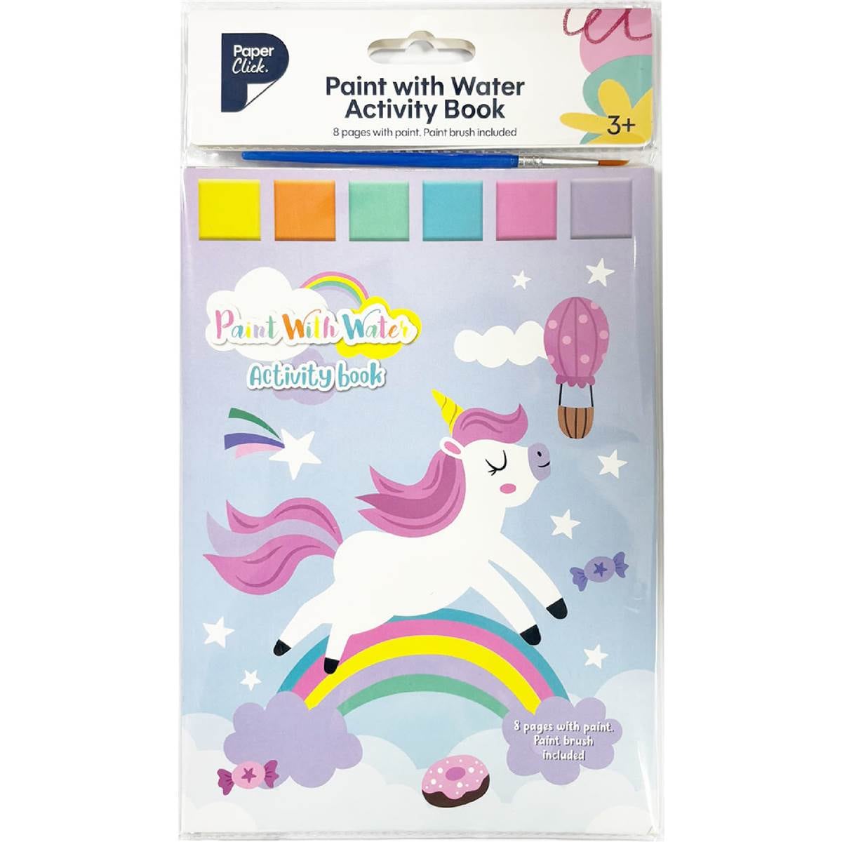 Paperclick Paint With Water Activity Book Assorted