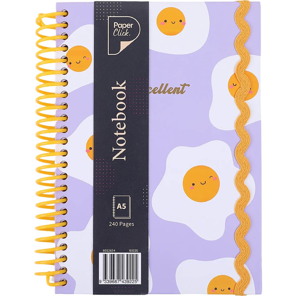 Paperclick A5 Spiral Notebook 240 Pages Assorted