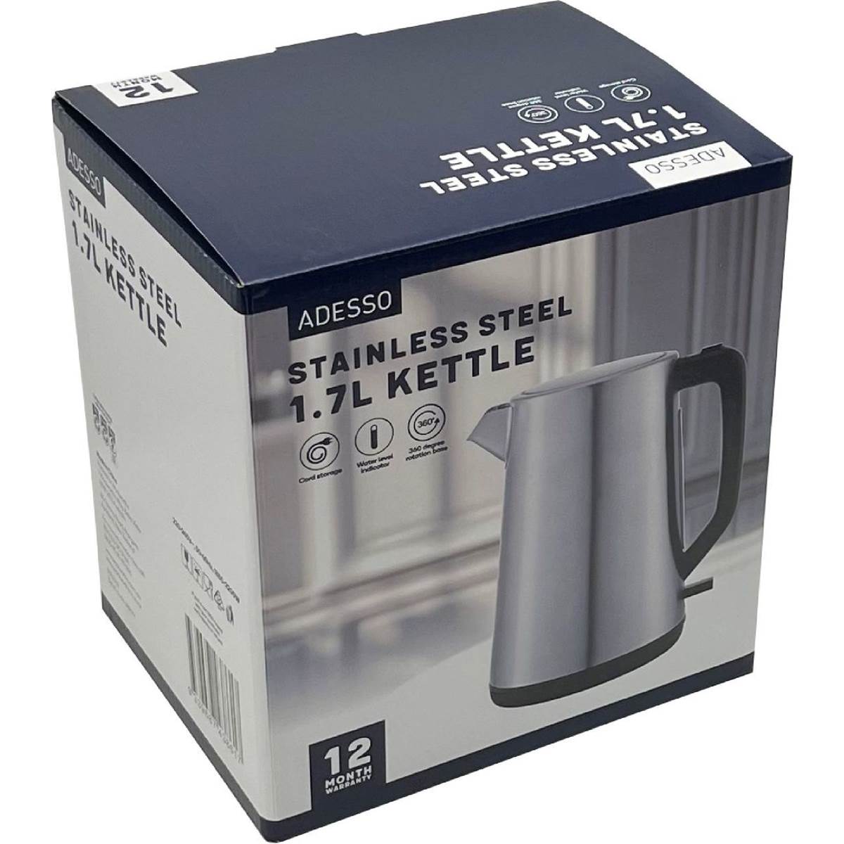 Adesso Stainless Steel Kettle