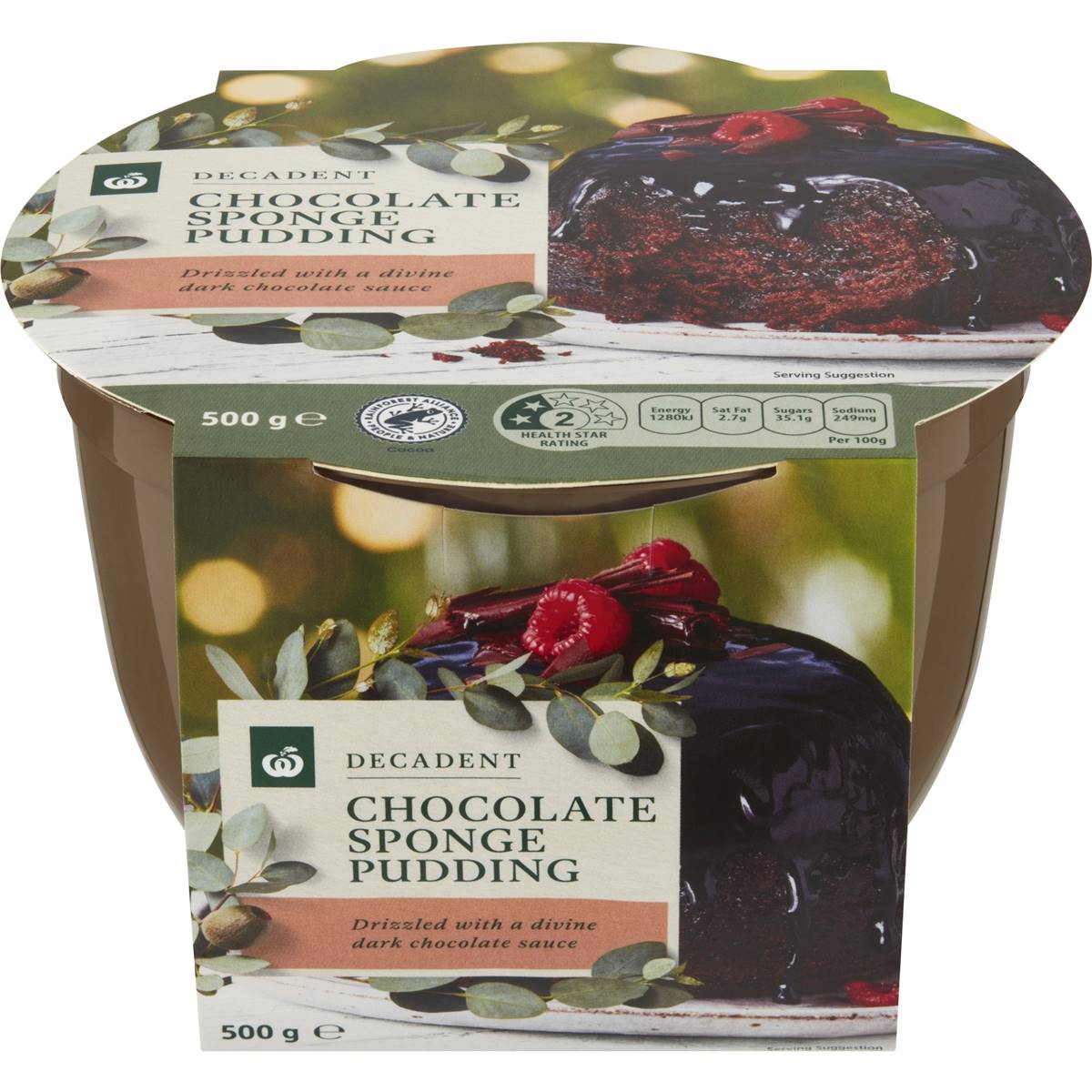 Calories in Woolworths Chocolate Sponge Pudding