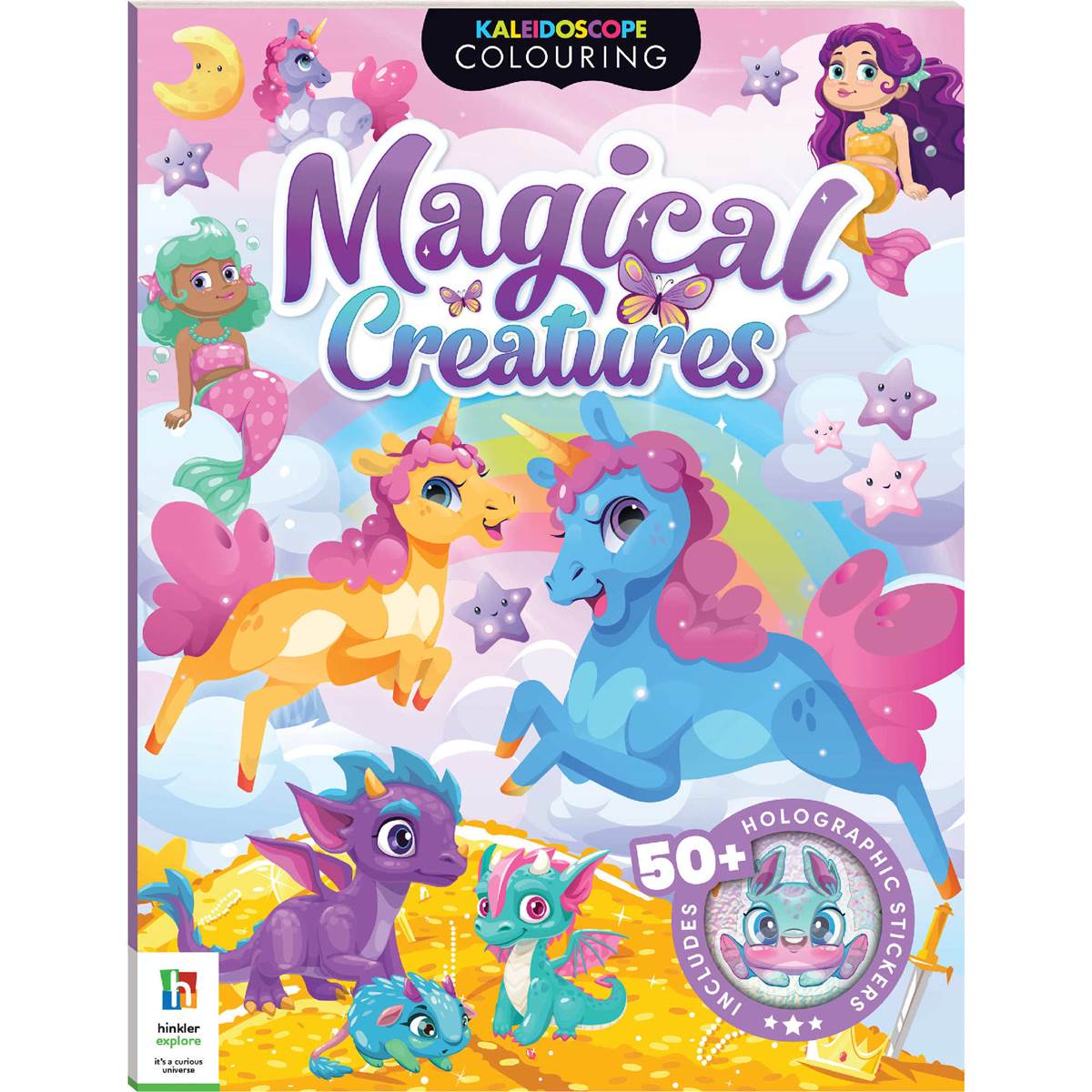 Kaleidoscope Colouring Book & Stickers Assorted