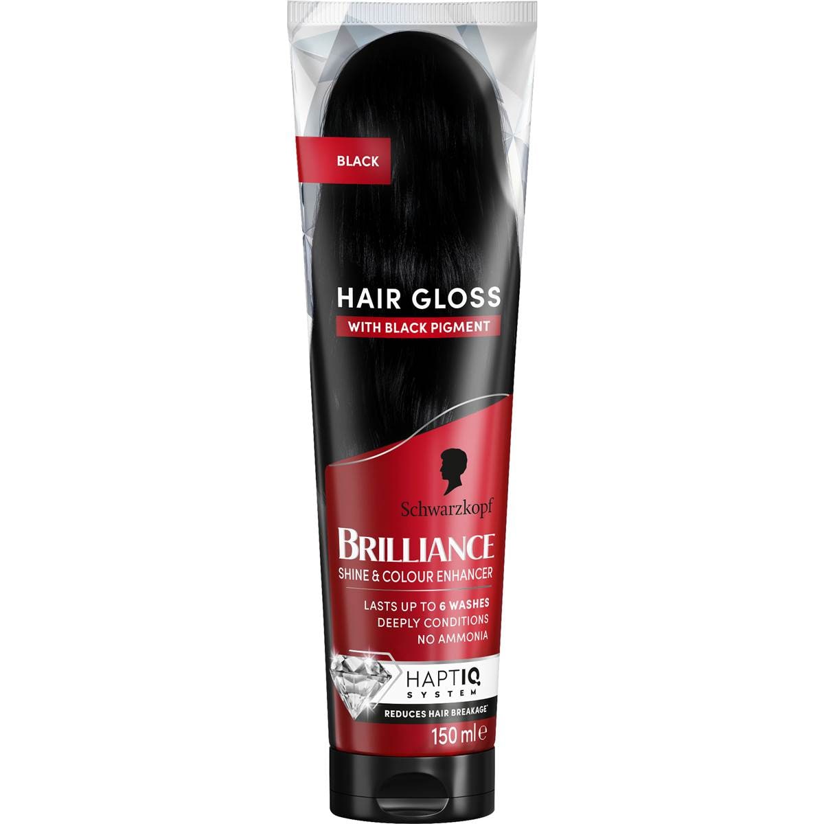 Schwarzkopf Brilliance Hair Gloss Black 150mL