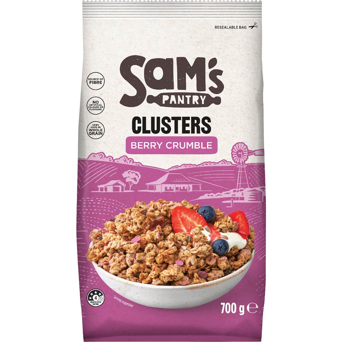 Sam's Pantry Clusters Berry Crumble
