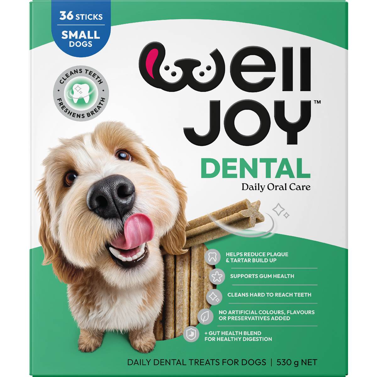 WellJoy Dental Dog Stick Treats Small 36 pack – Woolworths
