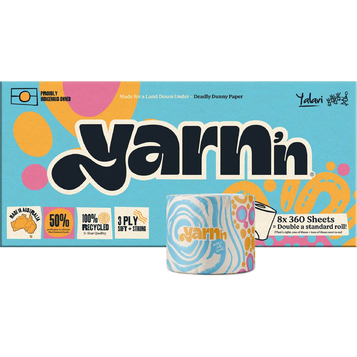 Yarn'n Deadly Dunny Paper 3 Ply Double Length
