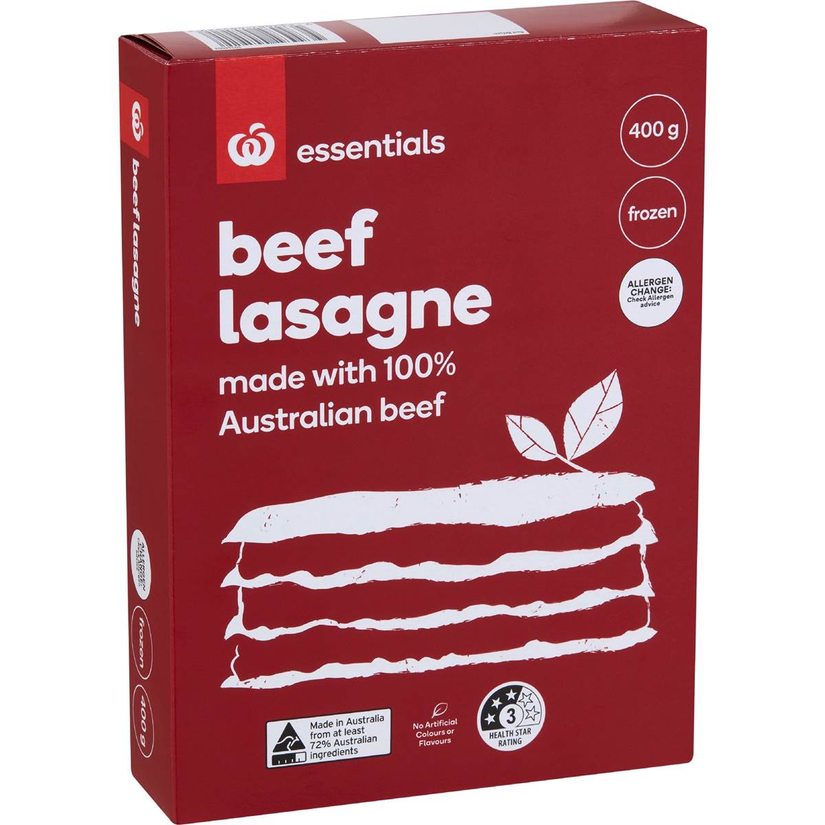 Essentials Frozen Beef Lasagne