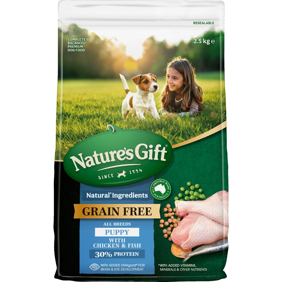 Nature's Gift Grain Free Puppy Dry Dog Food With Chicken & Fish