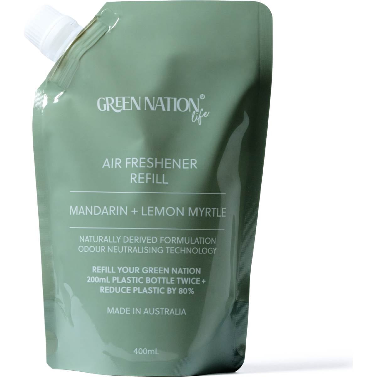 Green Nation Air Freshener Refill Pouch Mandarin & Lemon Myrtle