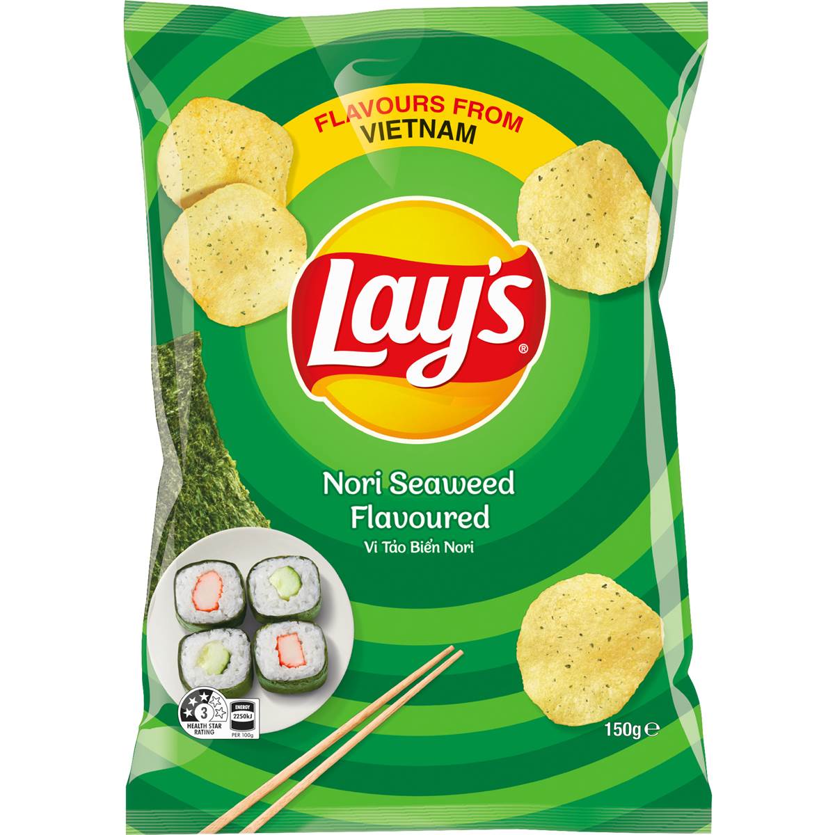Lay's Thin Potato Chips Nori Seaweed