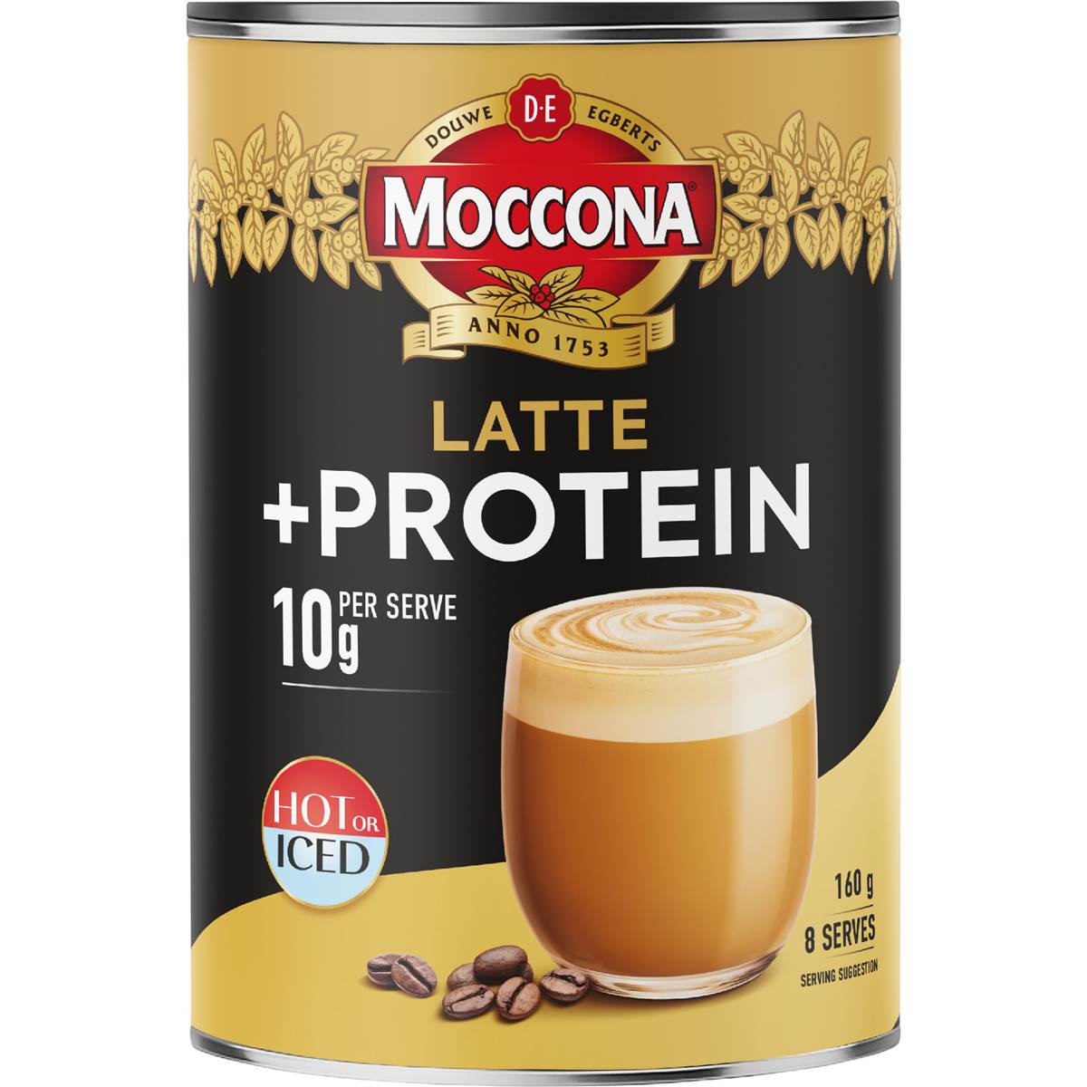 Moccona Protein Latte Coffee 160g